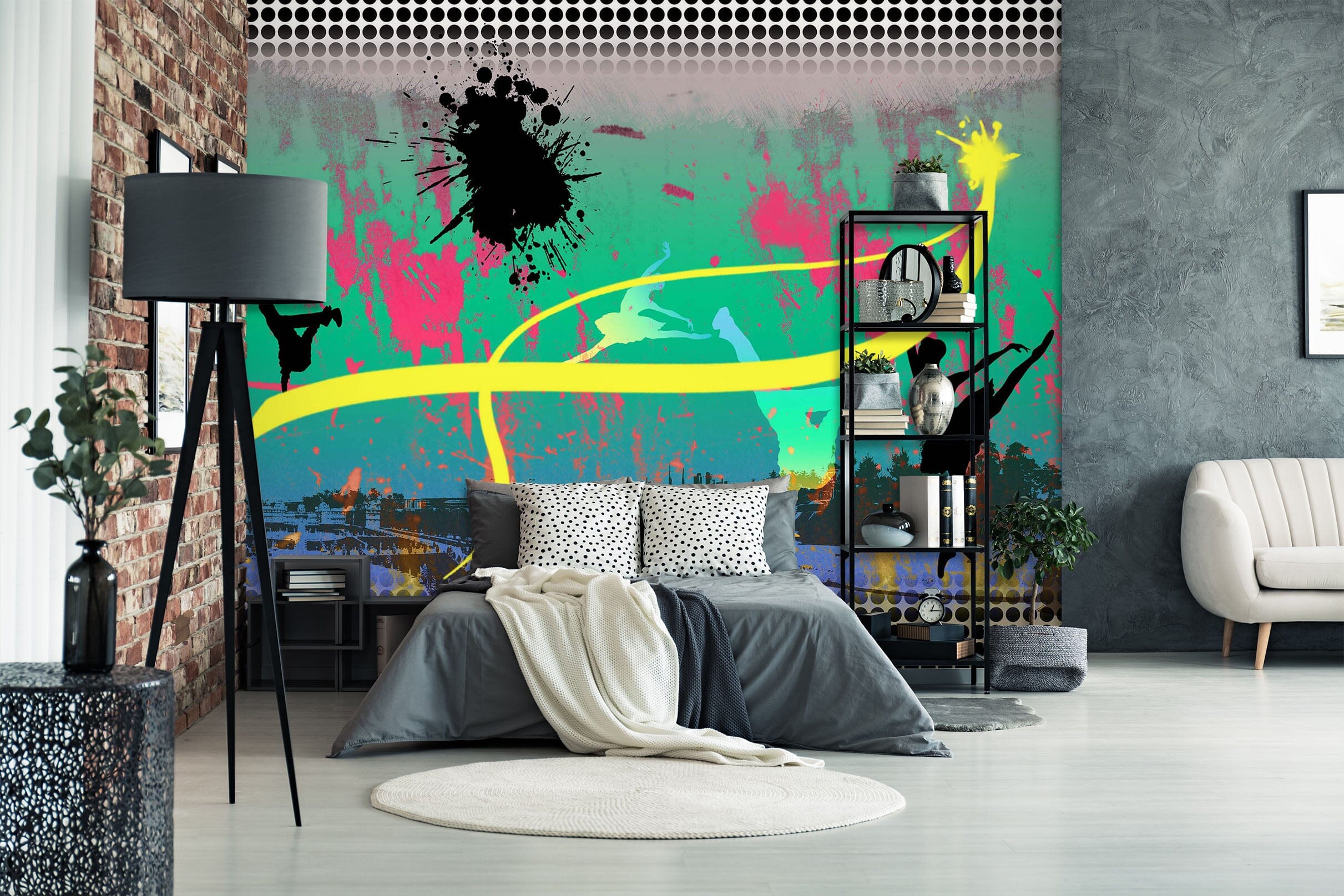 3D Graffiti Lines 1737 Wall Murals Wallpaper AJ Wallpaper 2 