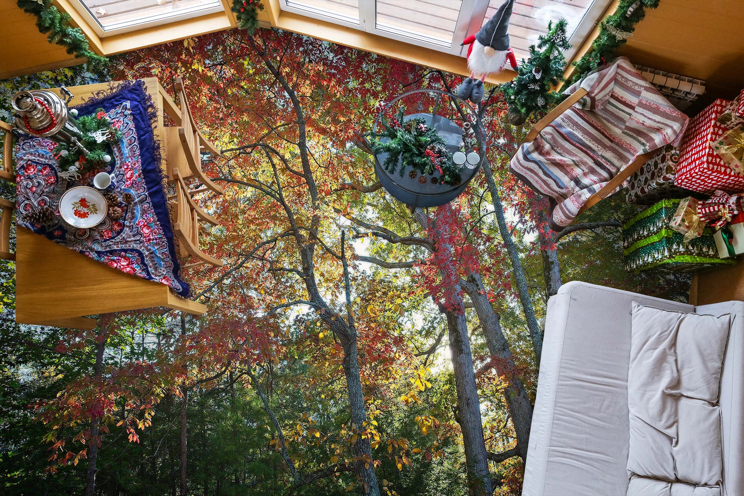 3D Forest 98189 Kathy Barefield Floor Mural