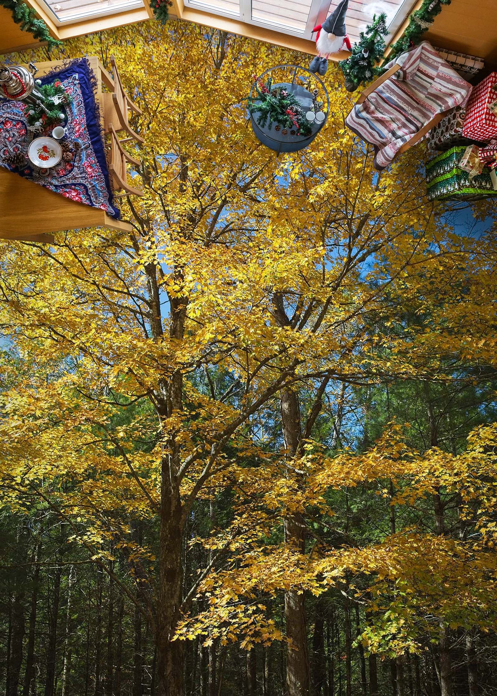 3D Trees 98192 Kathy Barefield Floor Mural