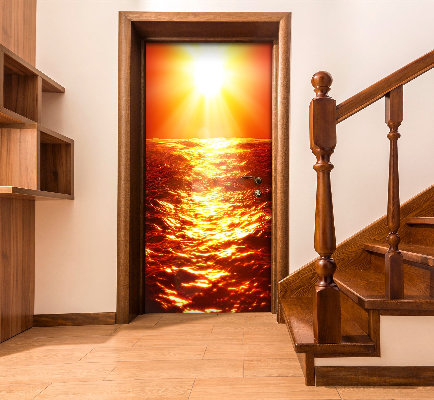 3D Sea Surface Sunlight 23146 Door Mural