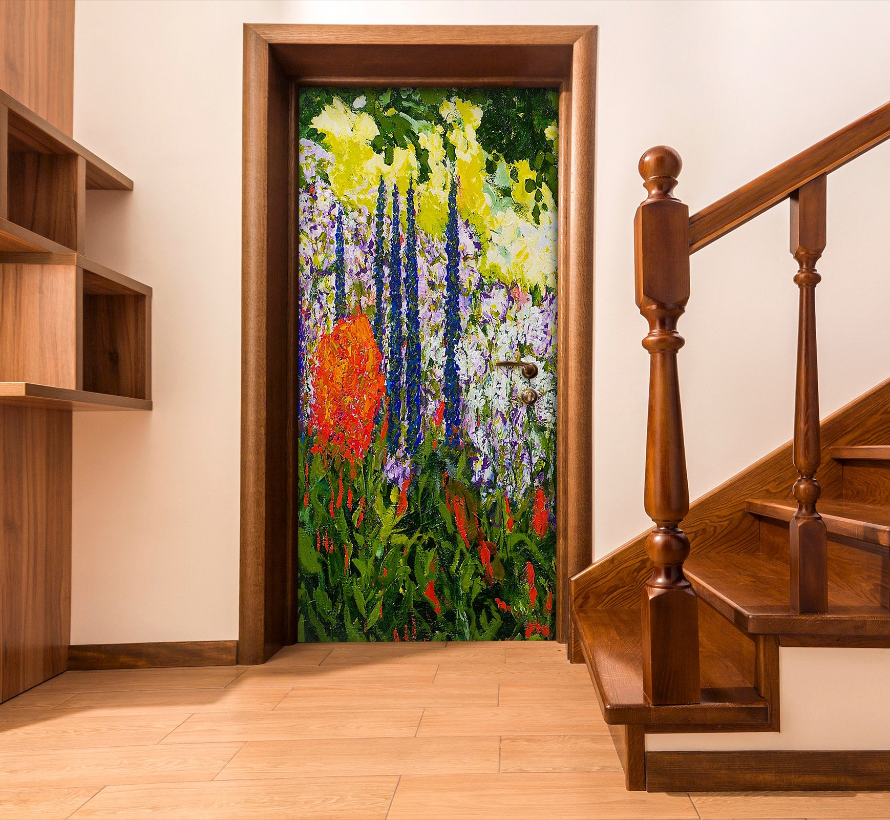 3D Flower Bush 9379 Allan P. Friedlander Door Mural