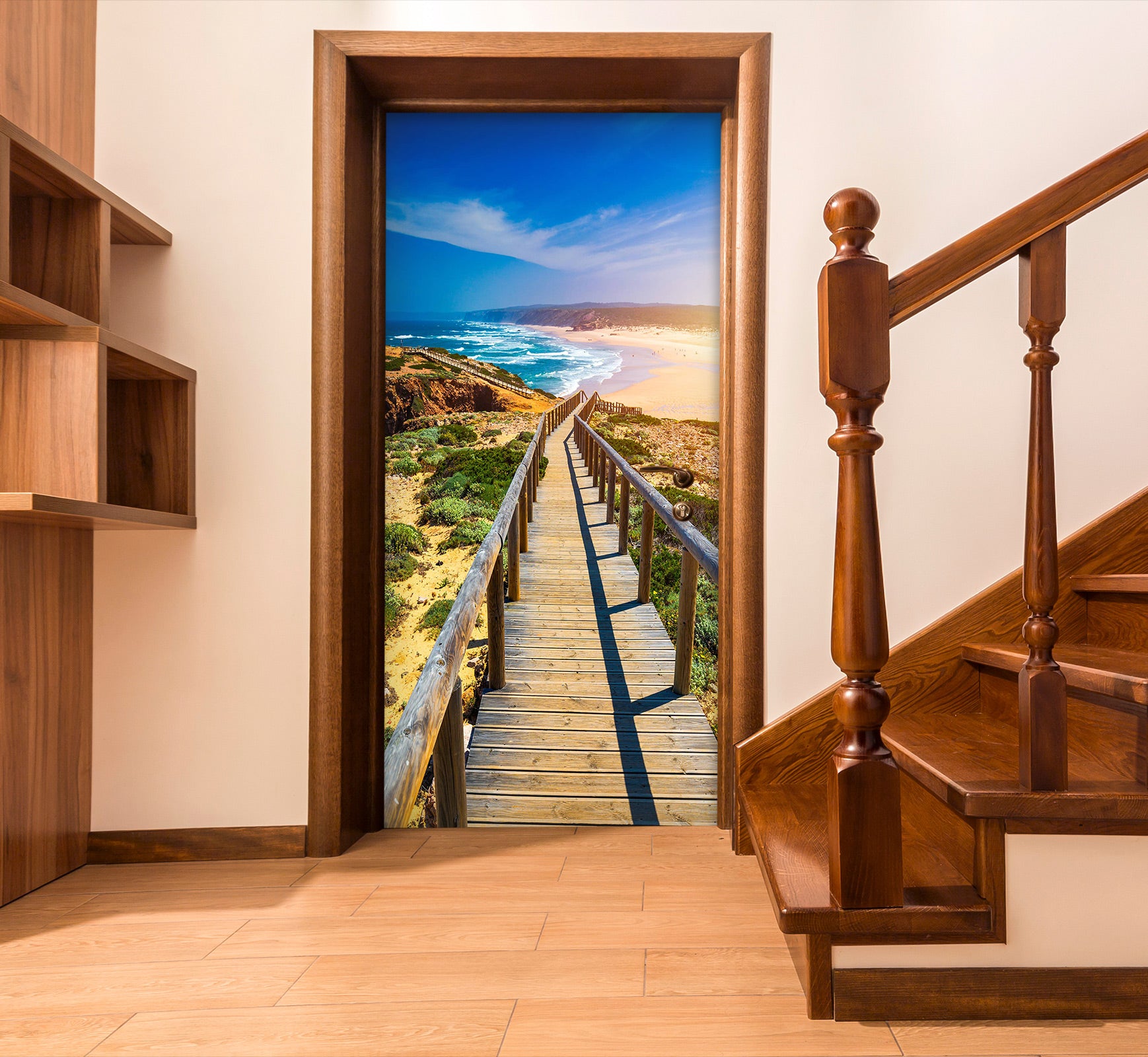 3D Corridor 24158 Door Mural