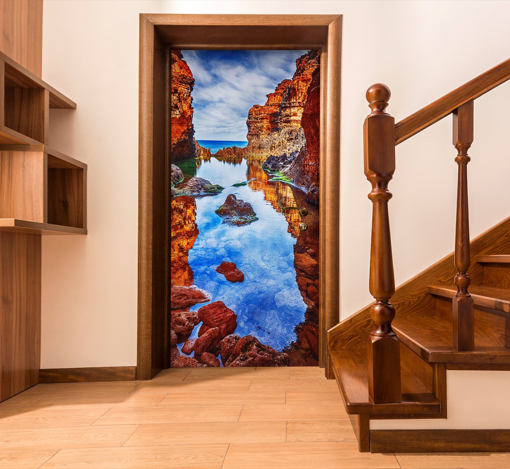 3D Stone Water 24092 Door Mural