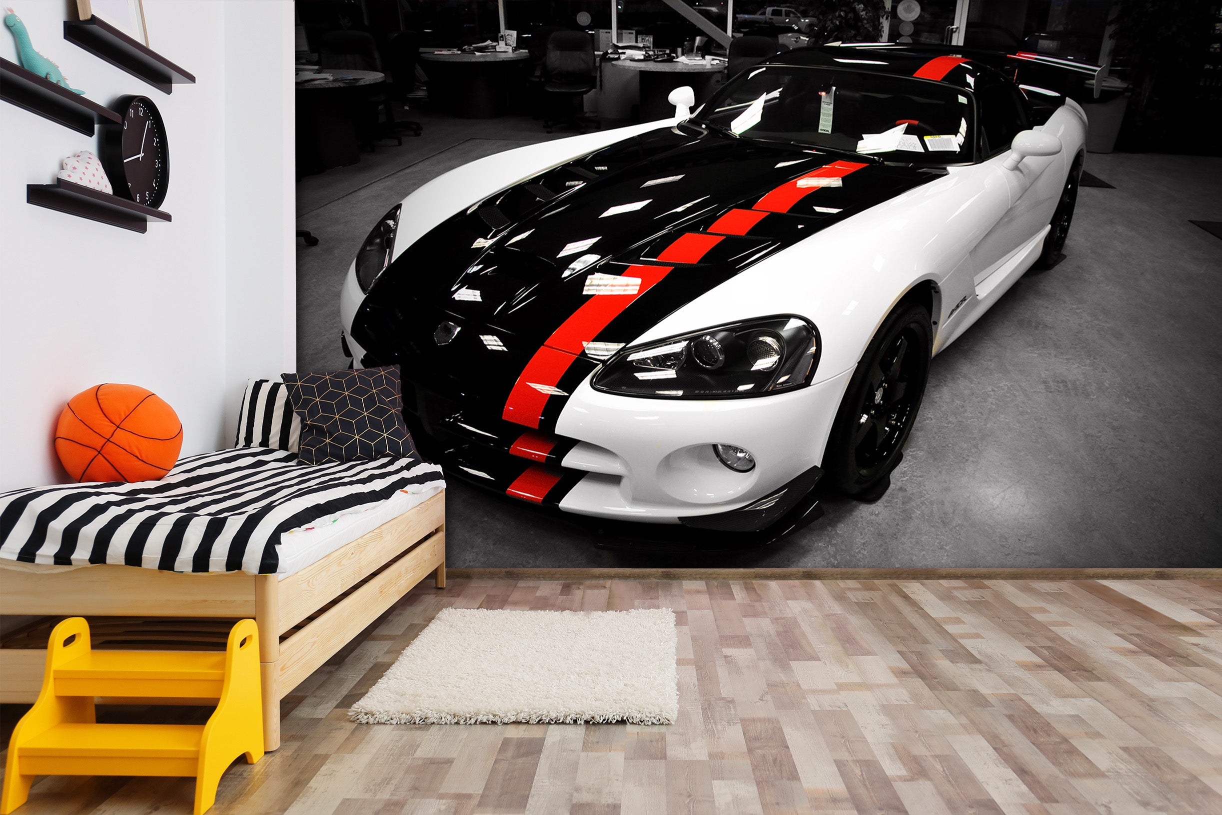 3D Dodge Viper 215 Vehicle Wall Murals