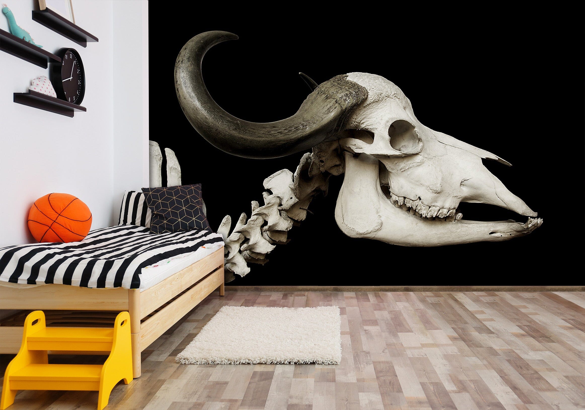 3D Skull Cow 147 Wall Murals Wallpaper AJ Wallpaper 2 