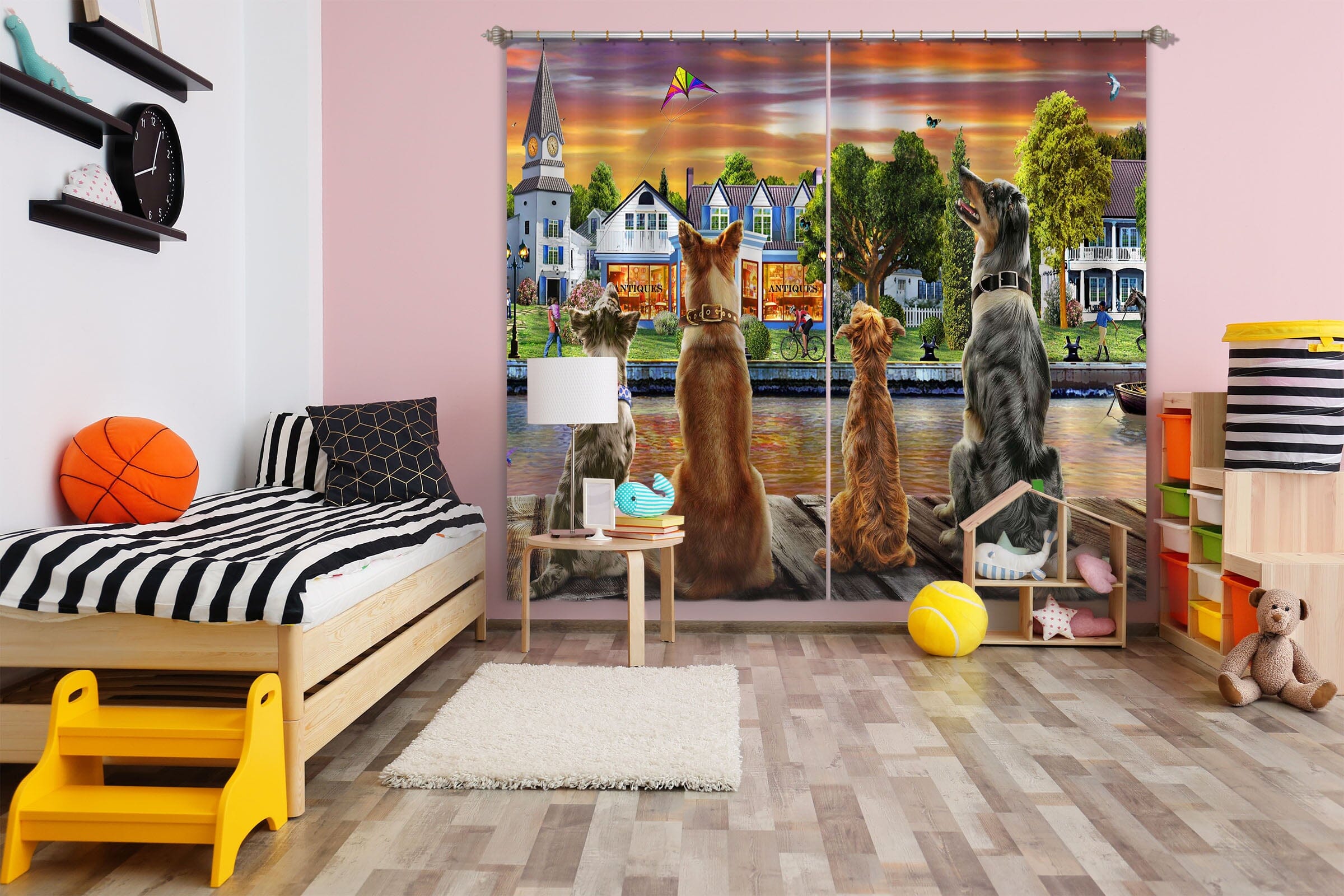 3D Watchdog 062 Adrian Chesterman Curtain Curtains Drapes Curtains AJ Creativity Home 