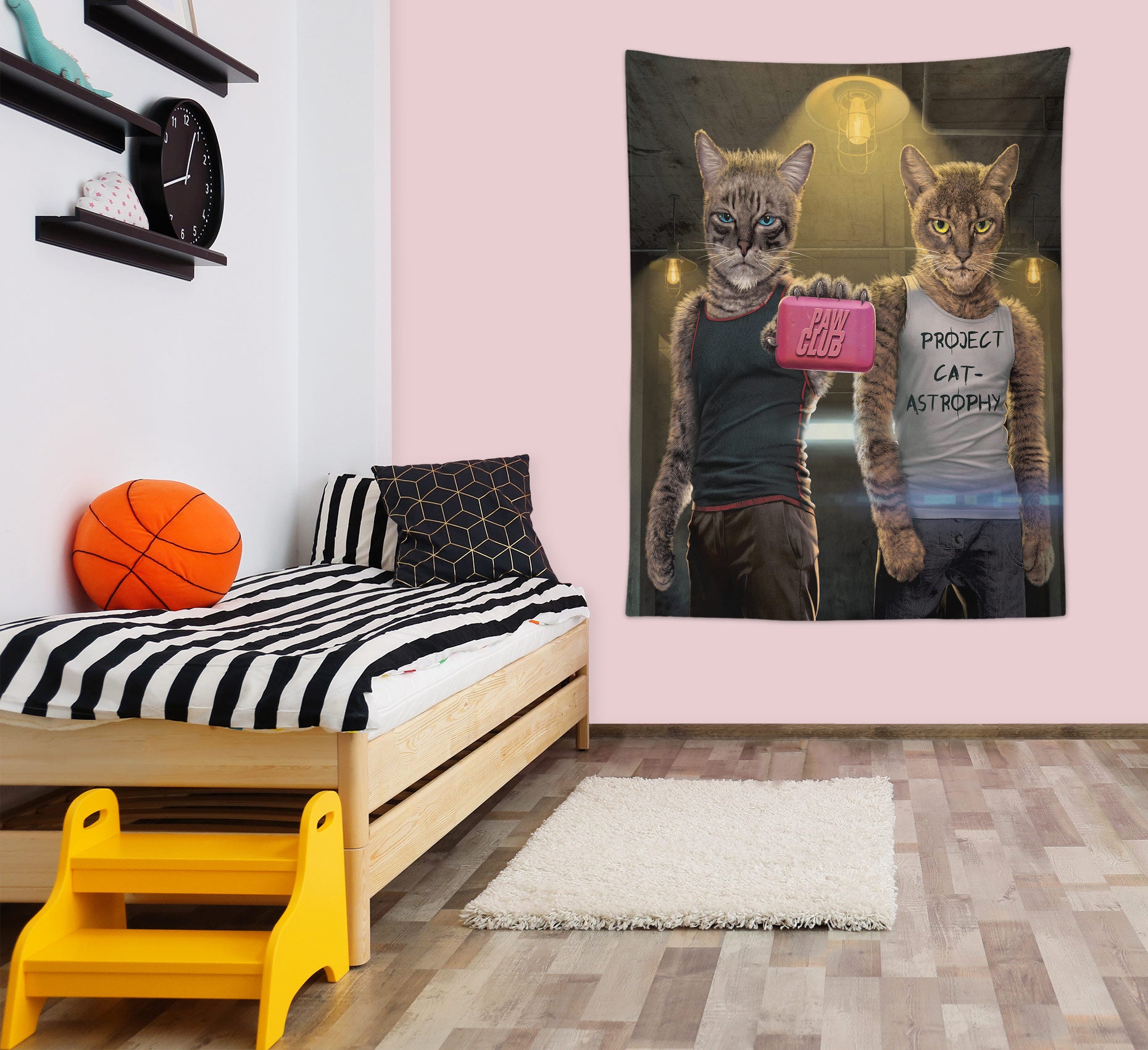 3D Cat 11720 Vincent Tapestry Hanging Cloth Hang