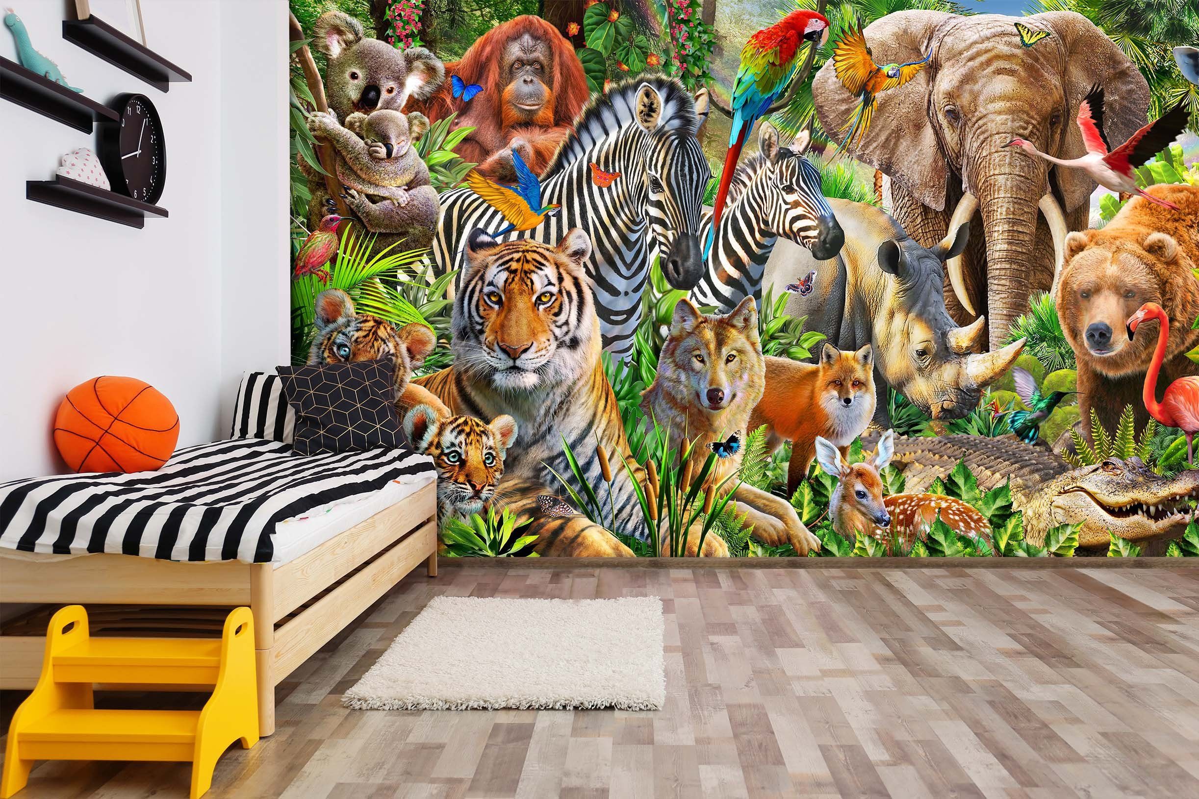 3D Animal World 1424 Adrian Chesterman Wall Mural Wall Murals Wallpaper AJ Wallpaper 2 
