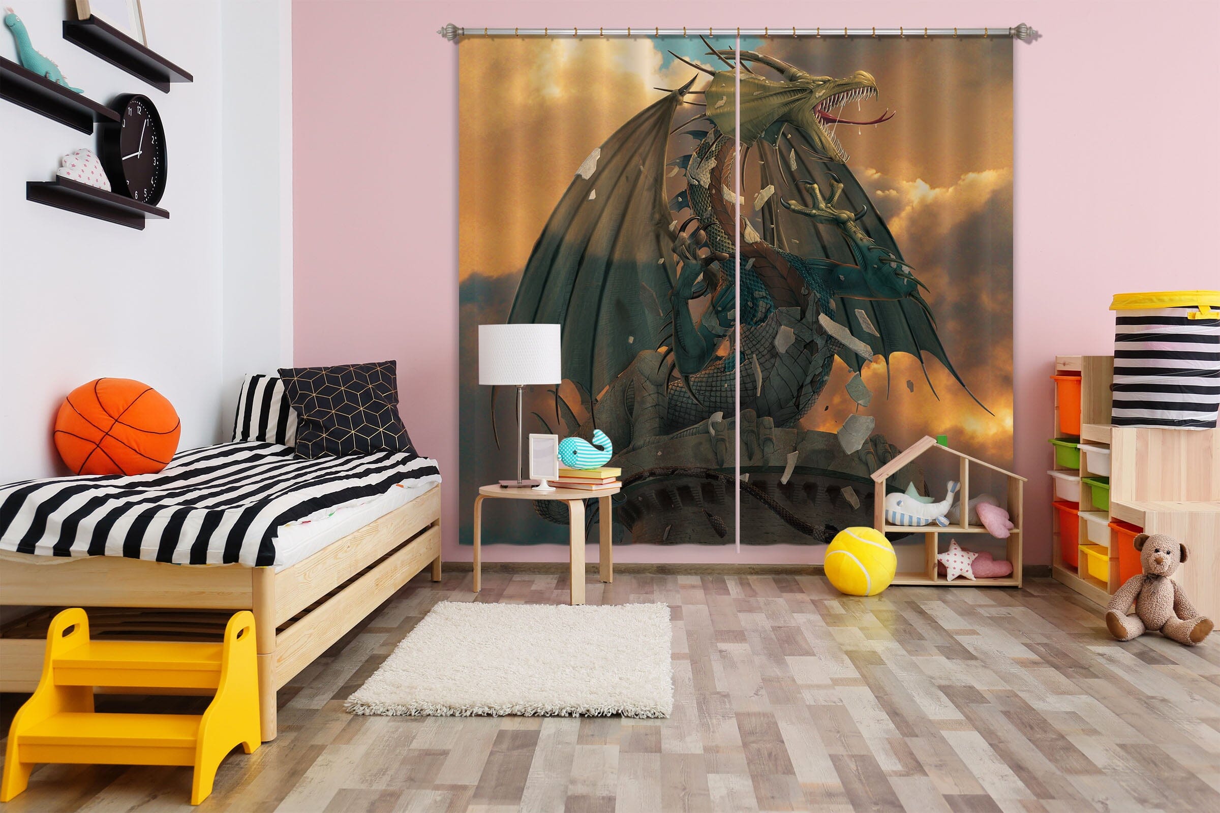 3D The Awakening 078 Vincent Hie Curtain Curtains Drapes Curtains AJ Creativity Home 