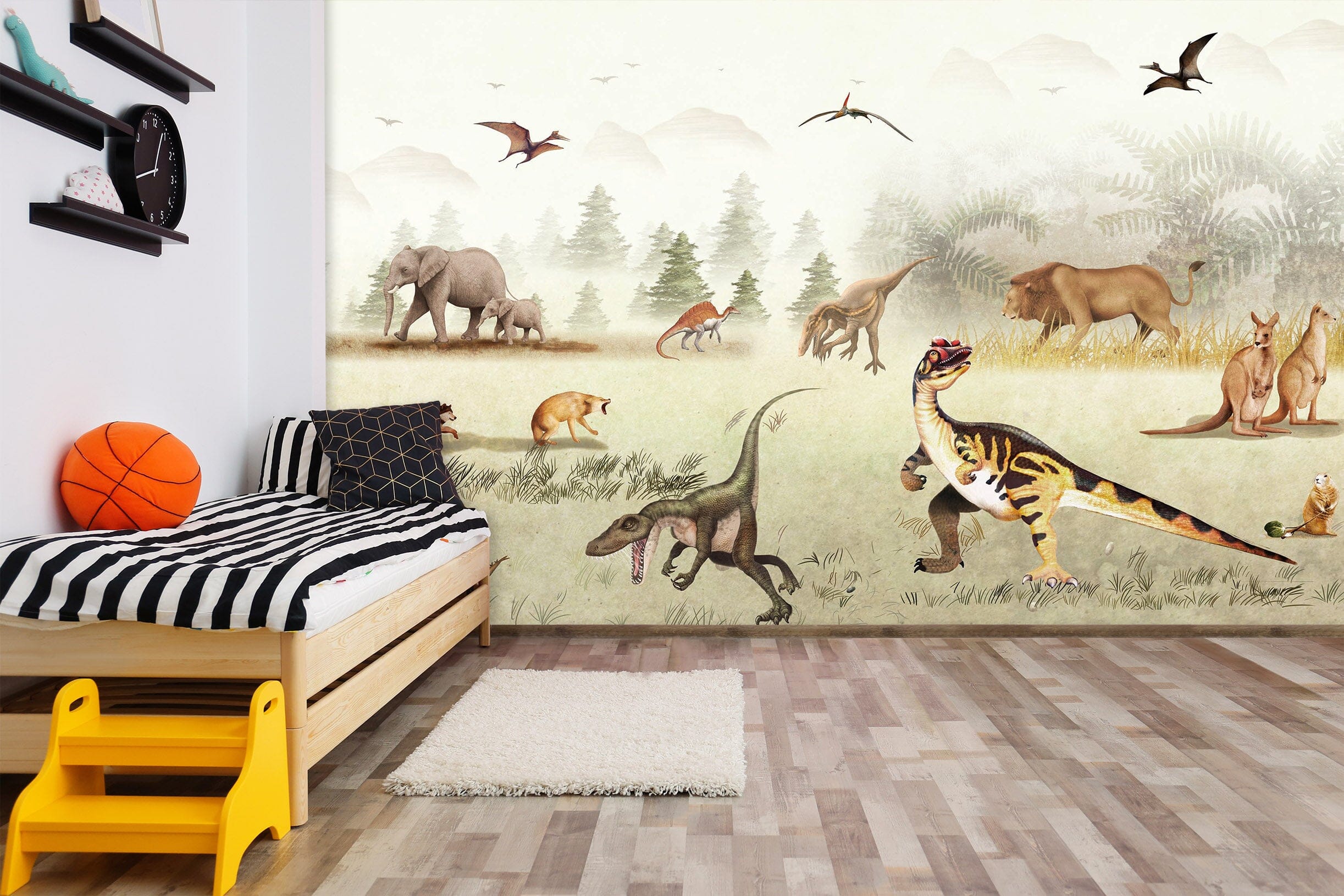 3D Fierce Dinosaur 021 Wall Murals Wallpaper AJ Wallpaper 2 