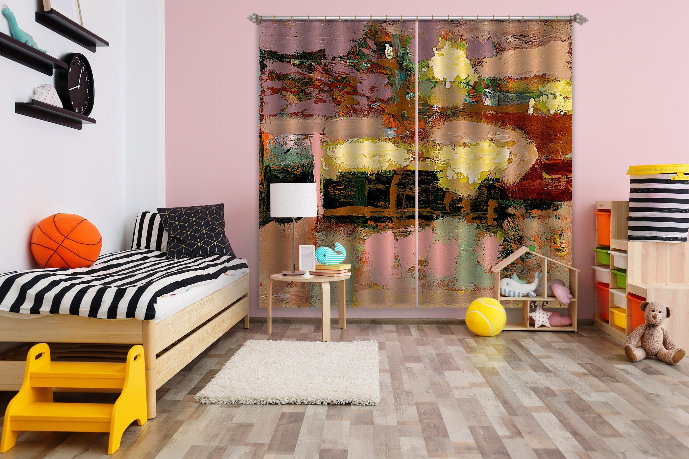 3D Color Graffiti 114 Allan P. Friedlander Curtain Curtains Drapes Curtains AJ Creativity Home 