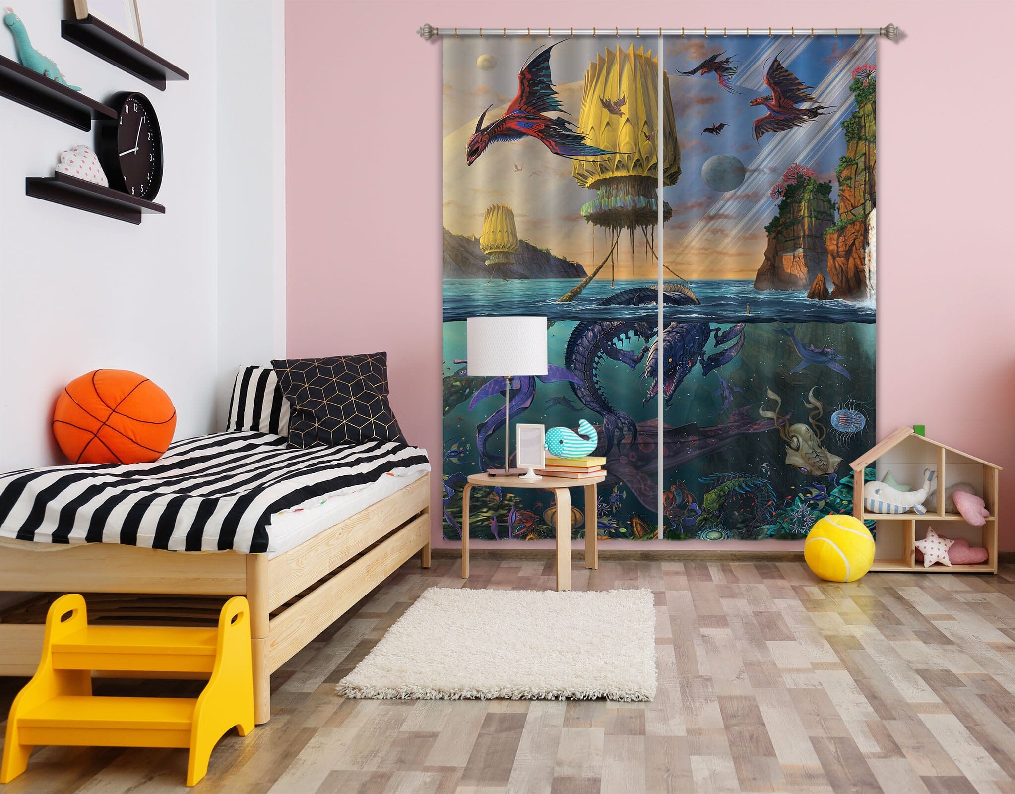 3D Cyris Undiscovered 027 Vincent Hie Curtain Curtains Drapes Curtains AJ Creativity Home 