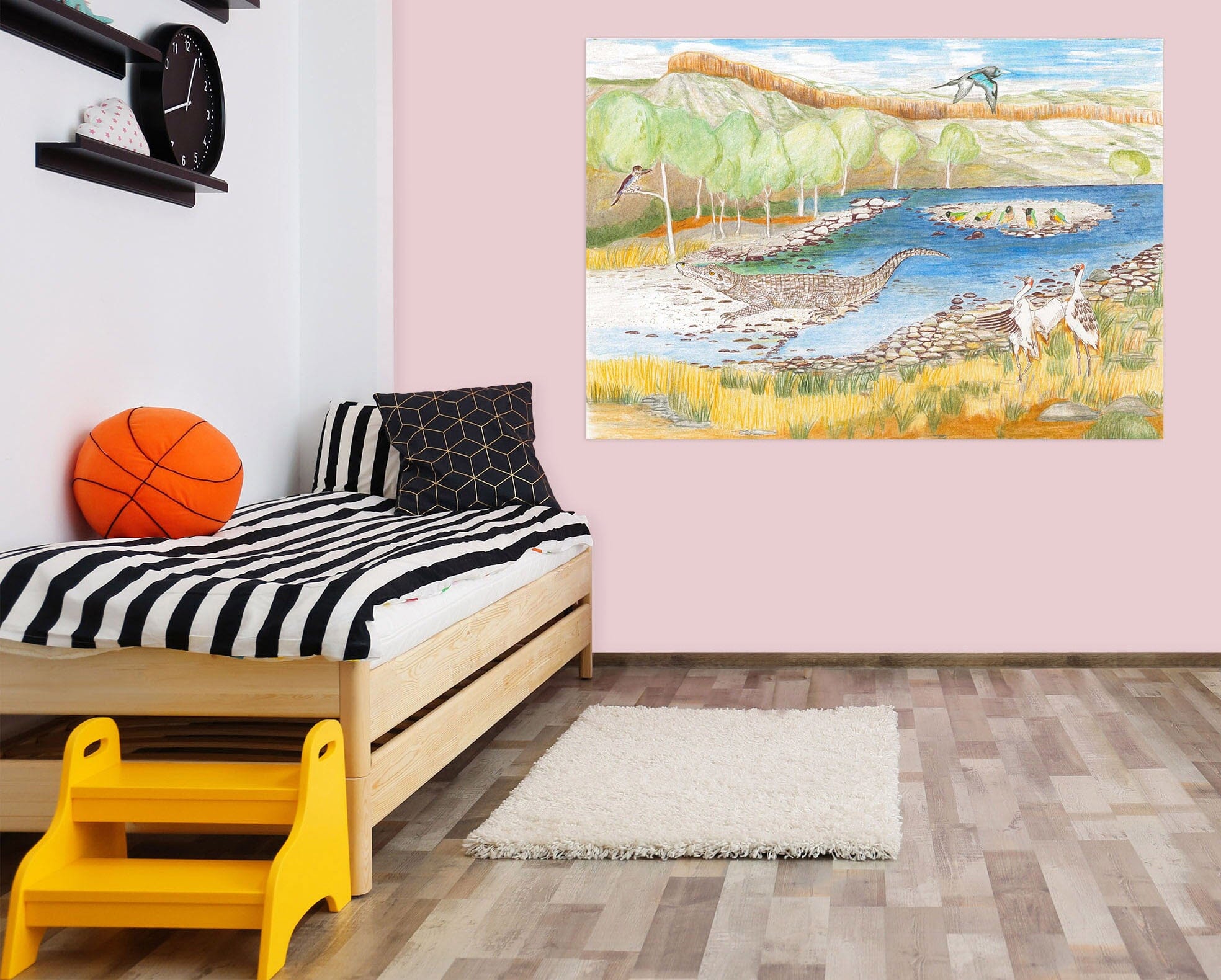 3D Valley River 022 Michael Sewell Wall Sticker Wallpaper AJ Wallpaper 2 