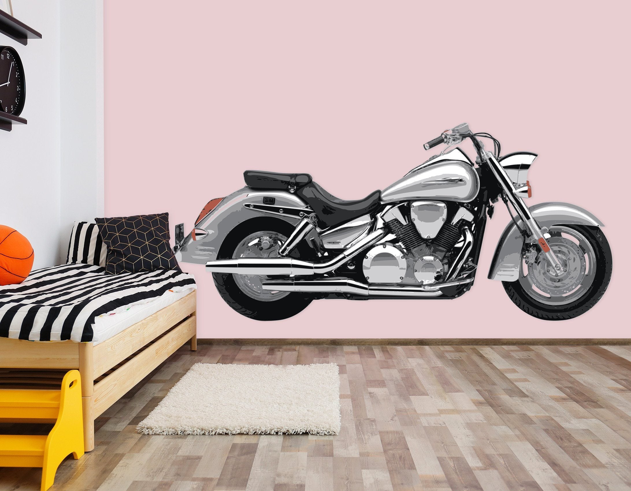 3D Motorbike BLACK 0204 Vehicles Wallpaper AJ Wallpaper 