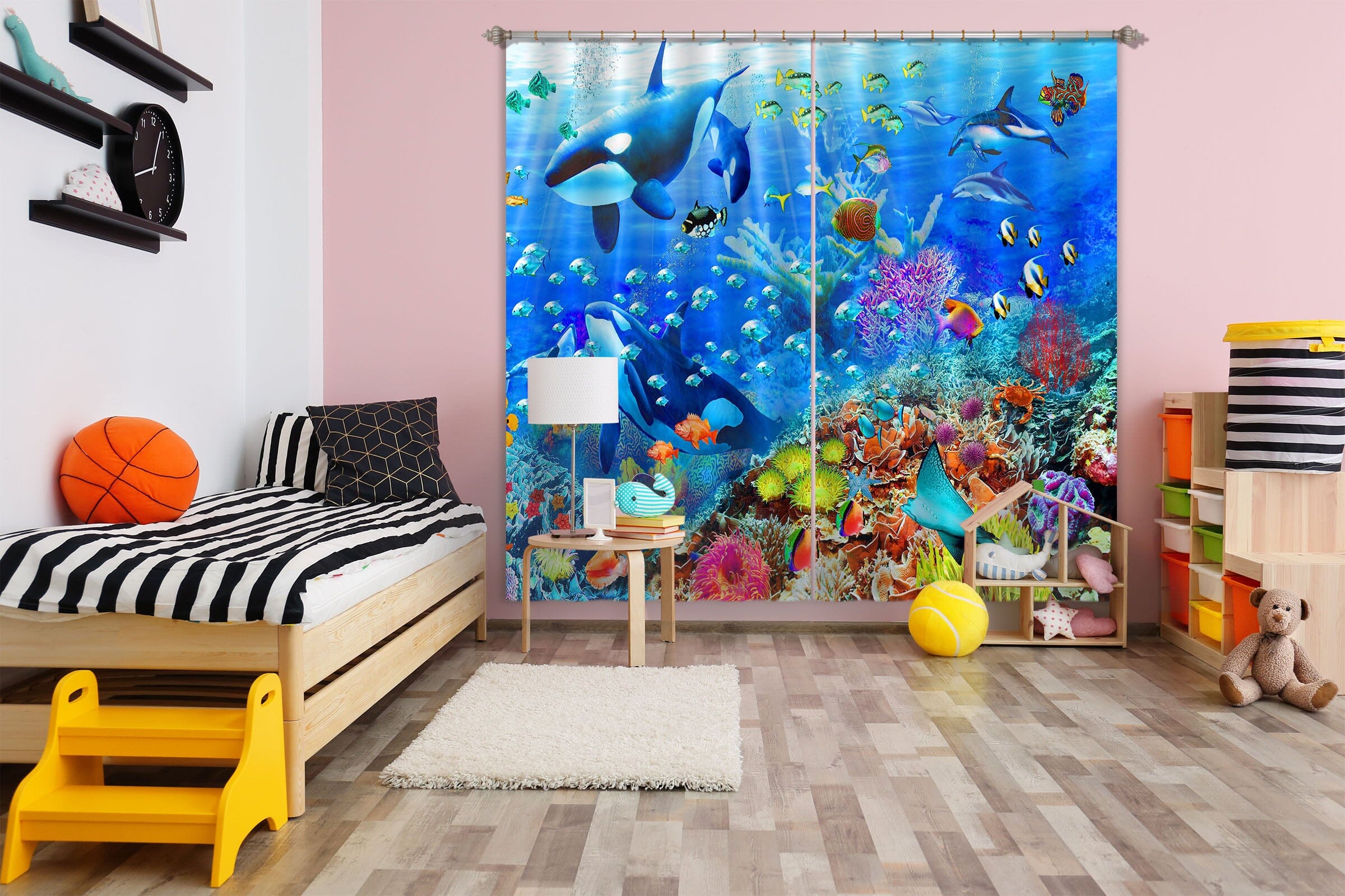 3D The Underwater World 051 Adrian Chesterman Curtain Curtains Drapes Curtains AJ Creativity Home 