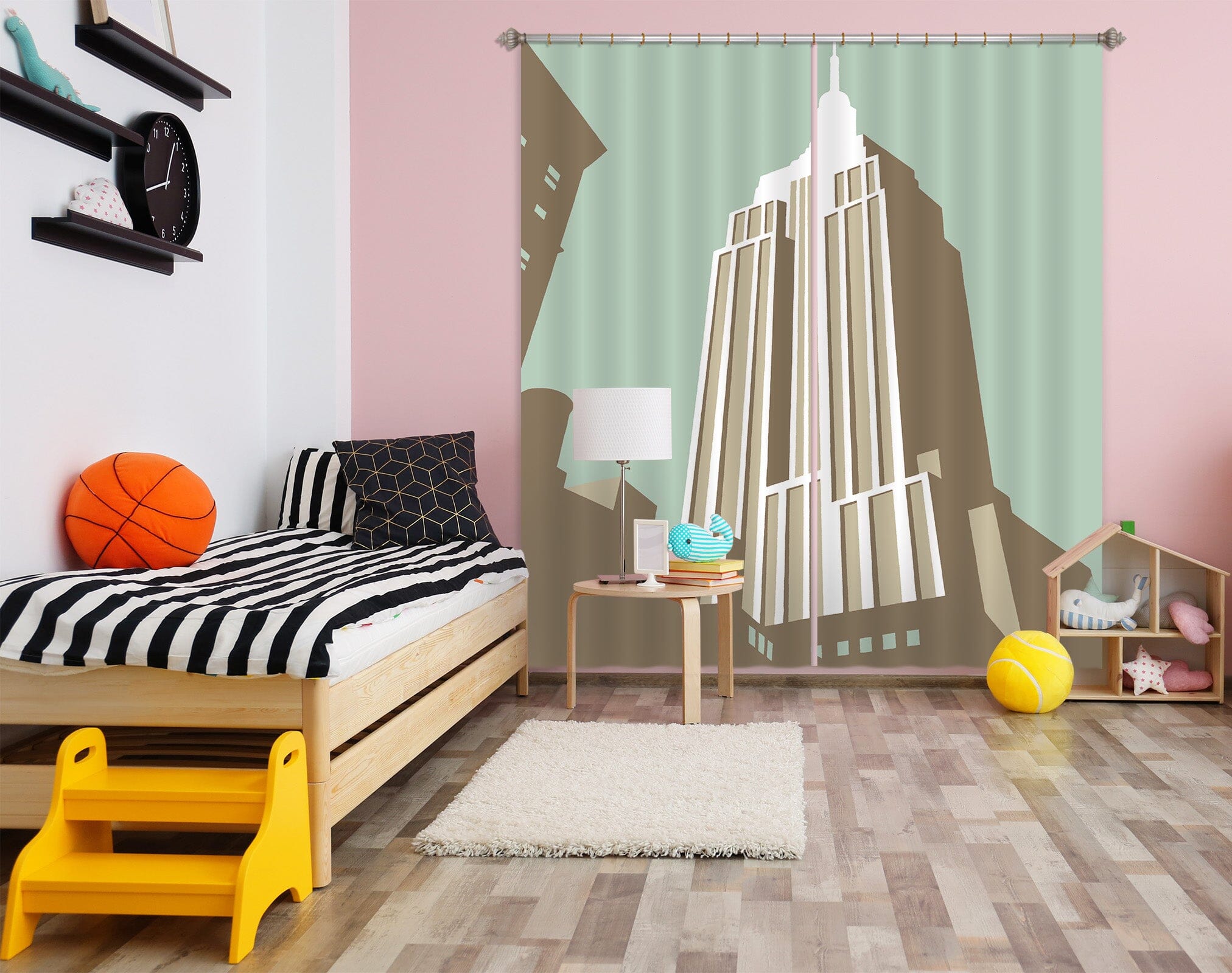 3D Manhattan 117 Steve Read Curtain Curtains Drapes Curtains AJ Creativity Home 