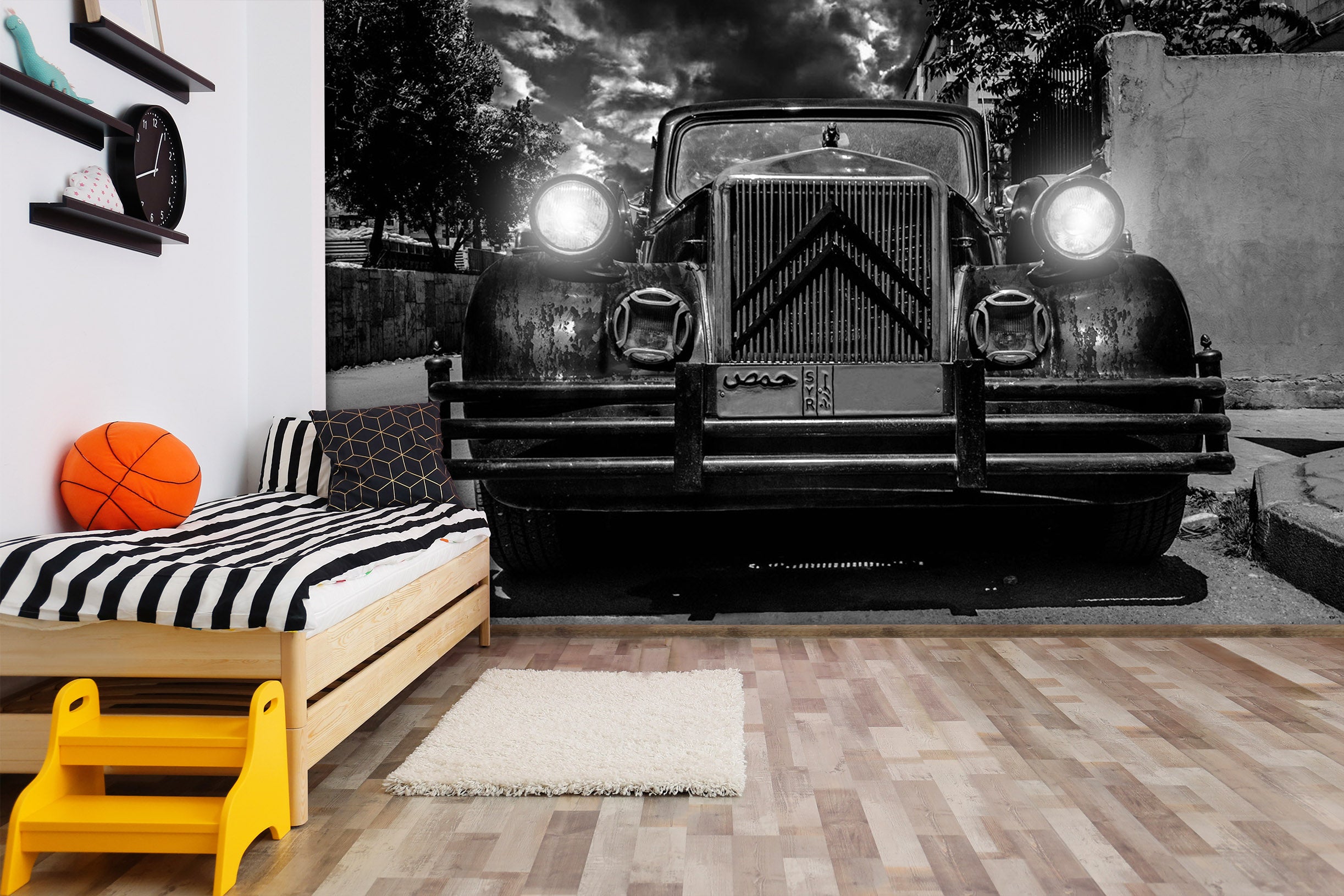 3D Automobile Citroen 105 Vehicle Wall Murals