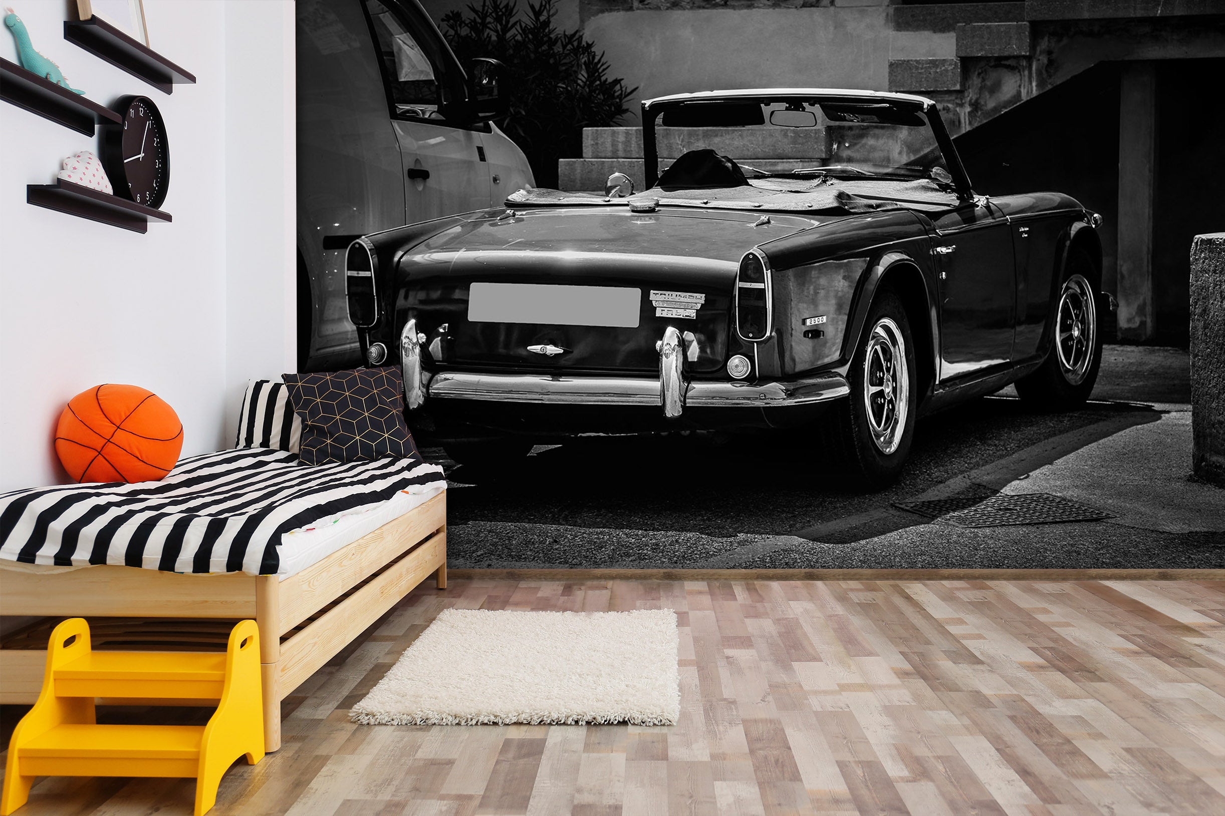 3D Black Vehicle 199 Vehicle Wall Murals