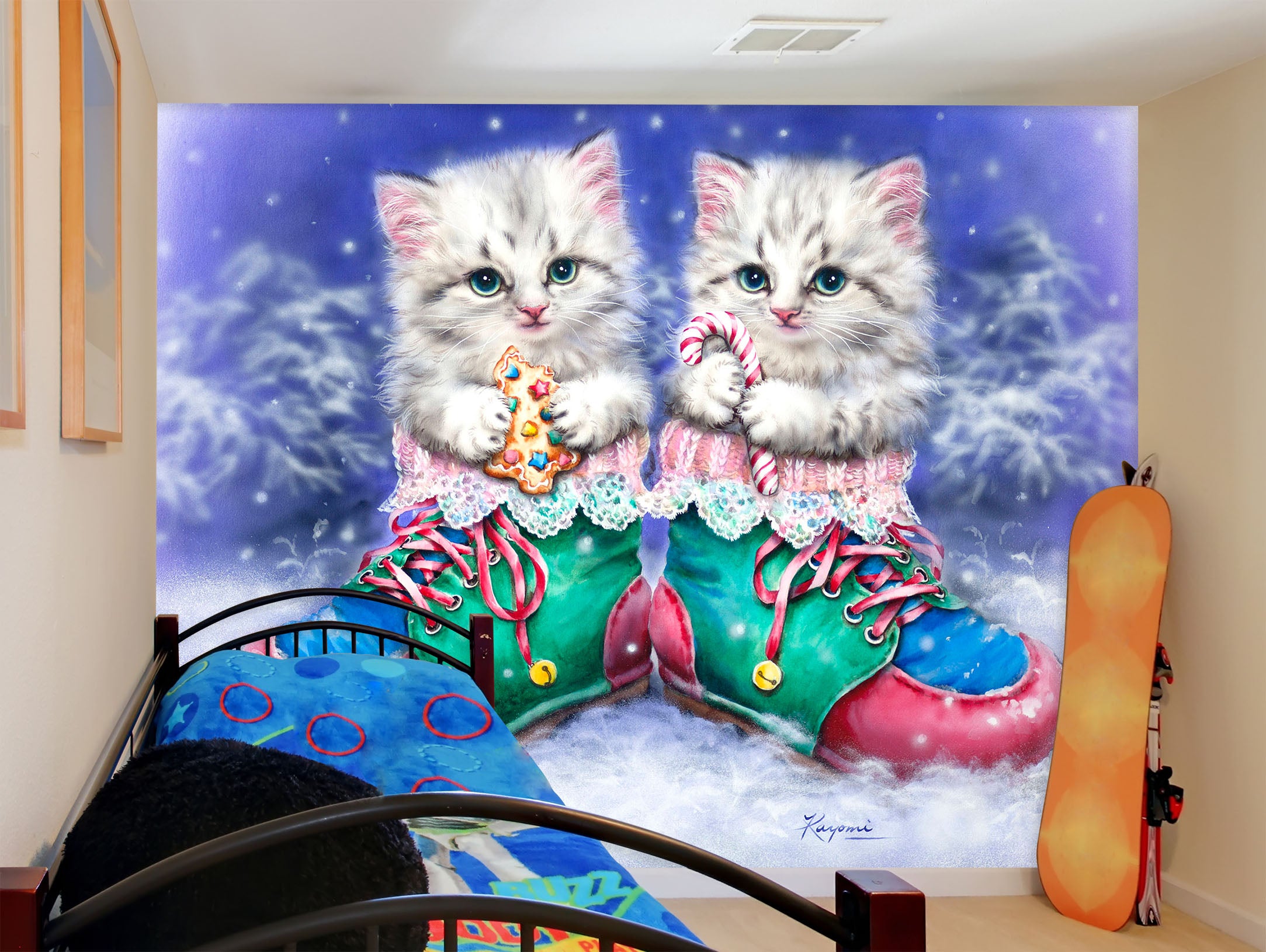 3D Cat Shoes 5456 Kayomi Harai Wall Mural Wall Murals
