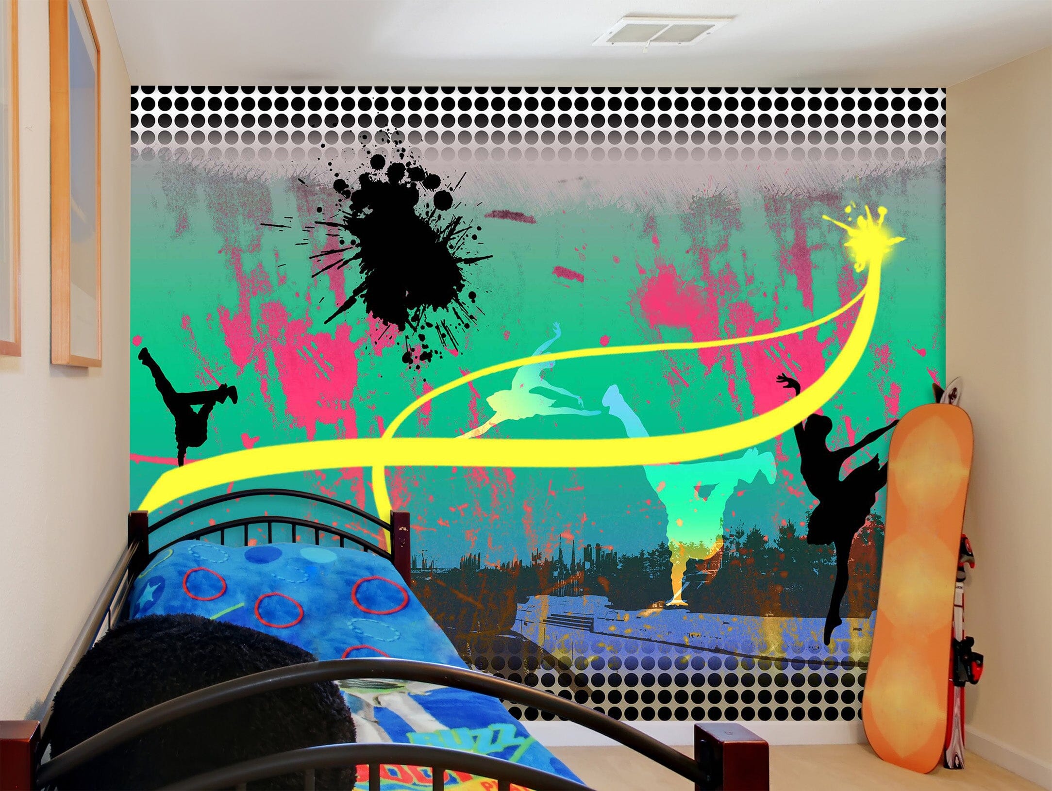 3D Graffiti Lines 1737 Wall Murals Wallpaper AJ Wallpaper 2 