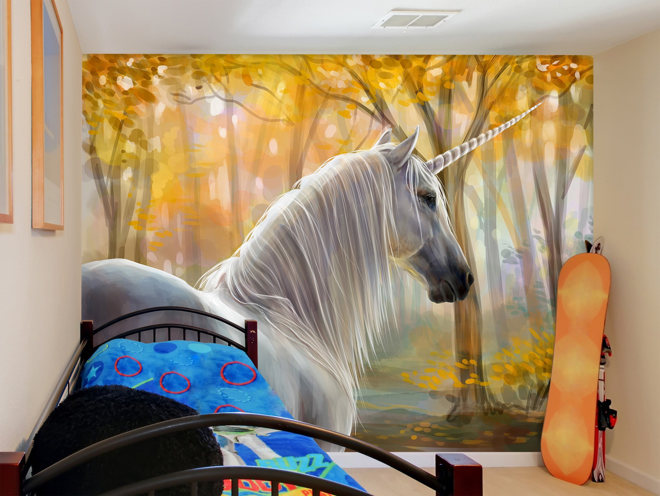 3D Unicorn Forest 285 Wall Murals