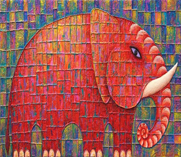 3D Red Cartoon Elephant 76 Wallpaper AJ Wallpaper 