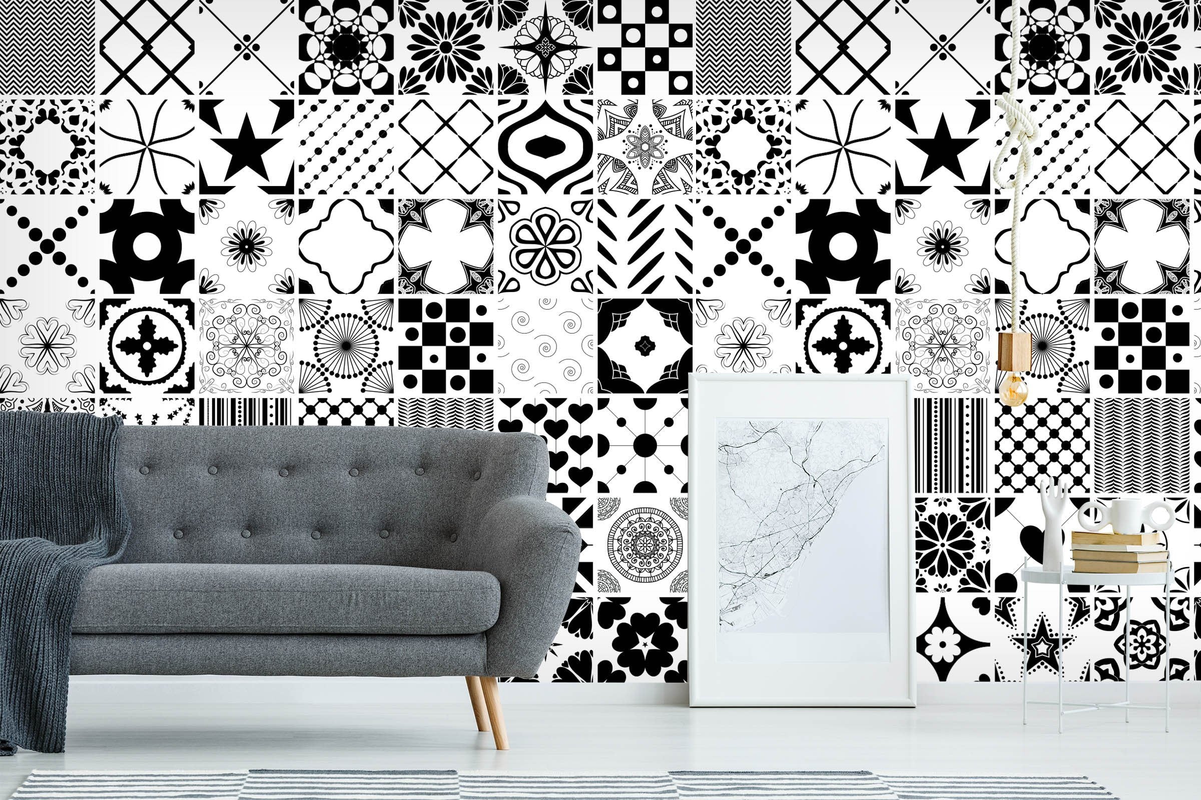 3D Black Line Palace Pattern 512 Wallpaper AJ Wallpaper 