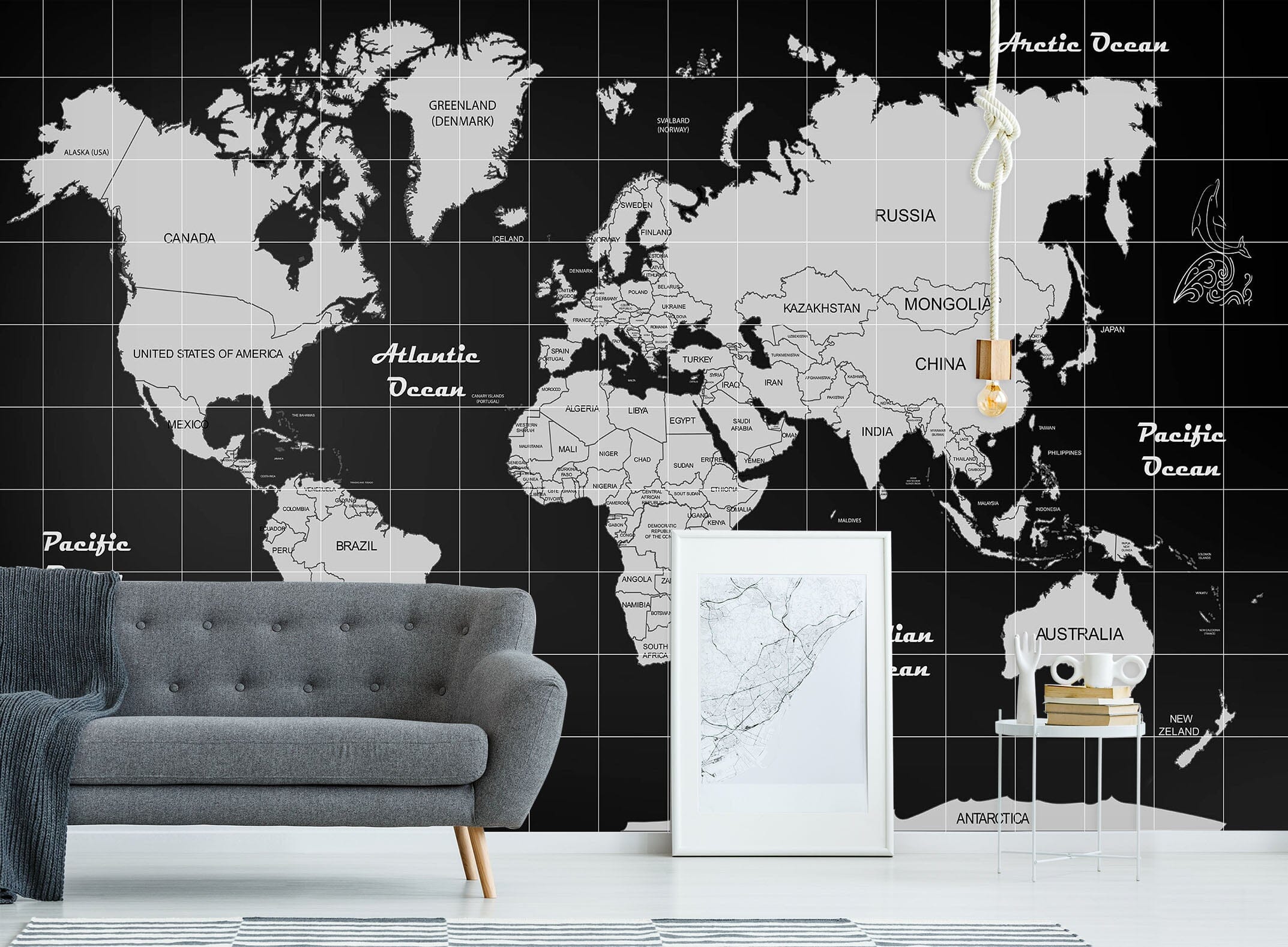 3D Abstract Clouds 2112 World Map Wall Murals Wallpaper AJ Wallpaper 2 