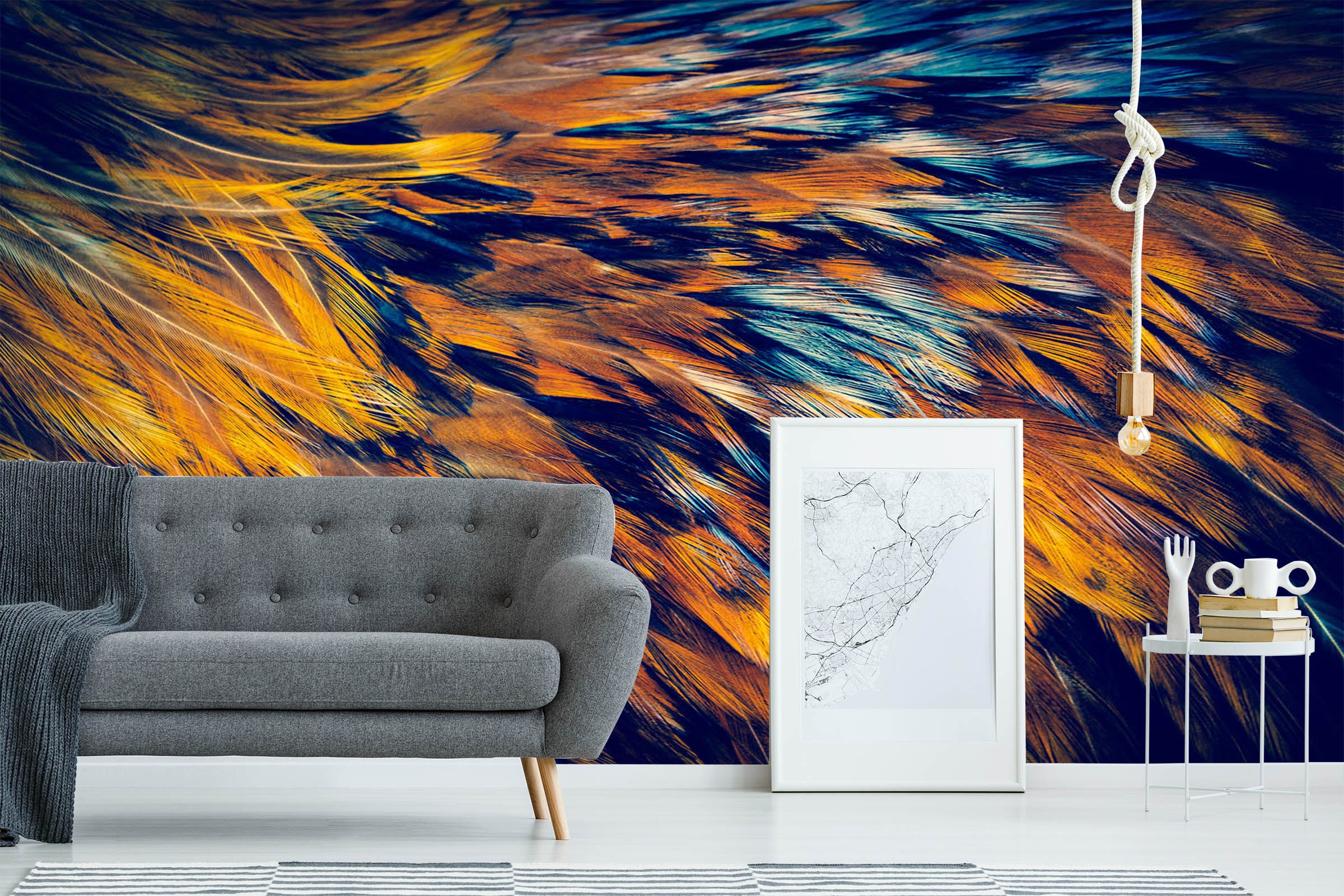 3D Feather Texture 015 Wall Murals