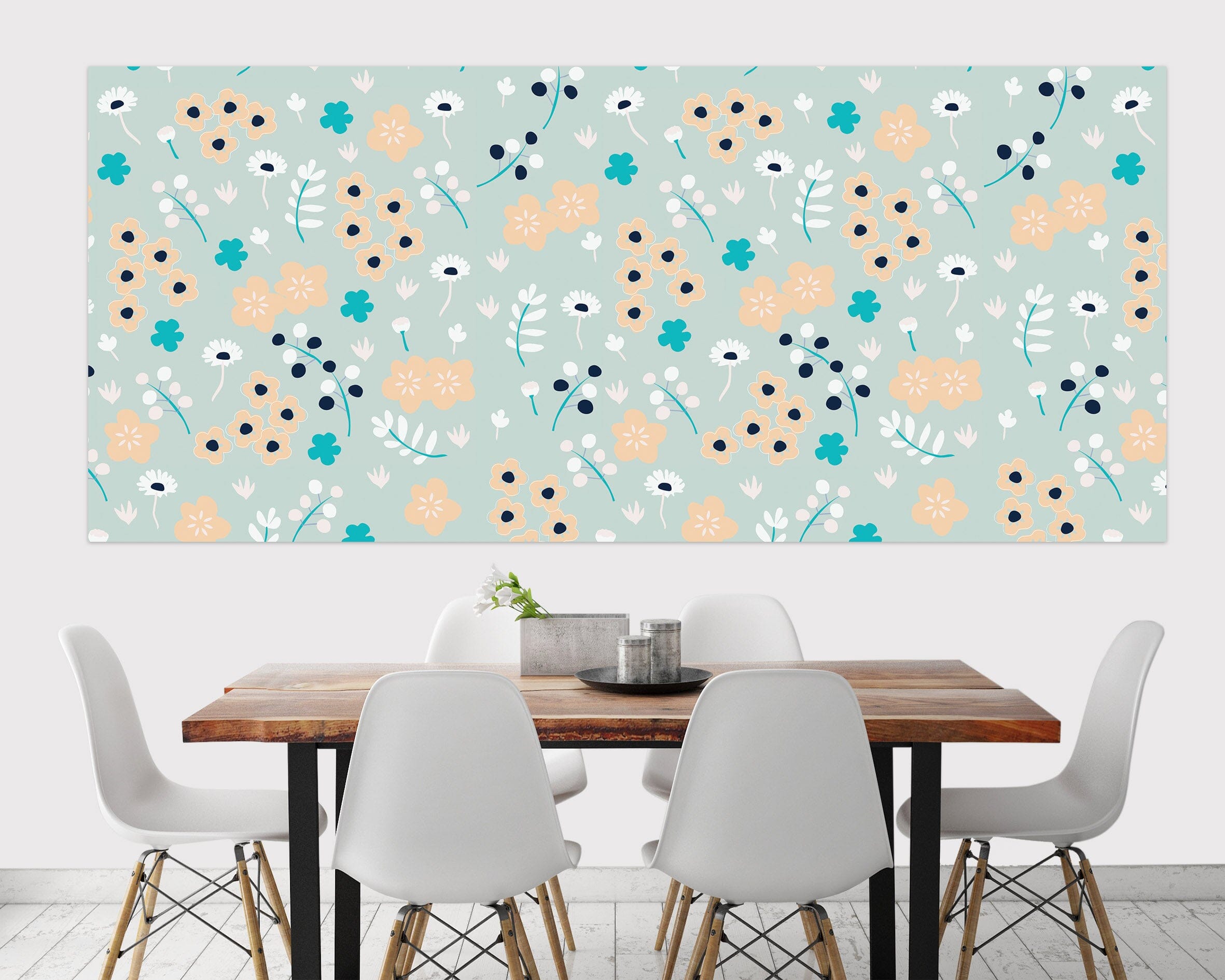 3D Flower Pattern 006 Jillian Helvey Wall Sticker Wallpaper AJ Wallpaper 2 