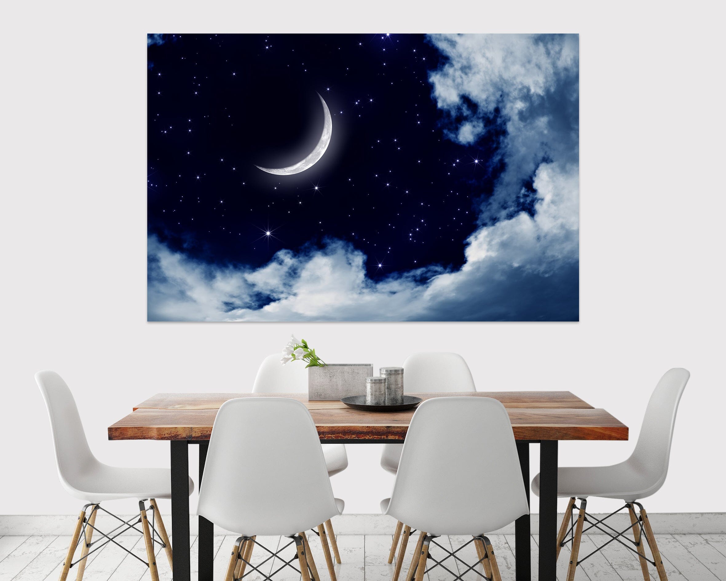 3D Meniscus White Clouds 1073 Wall Sticker Wallpaper AJ Wallpaper 2 