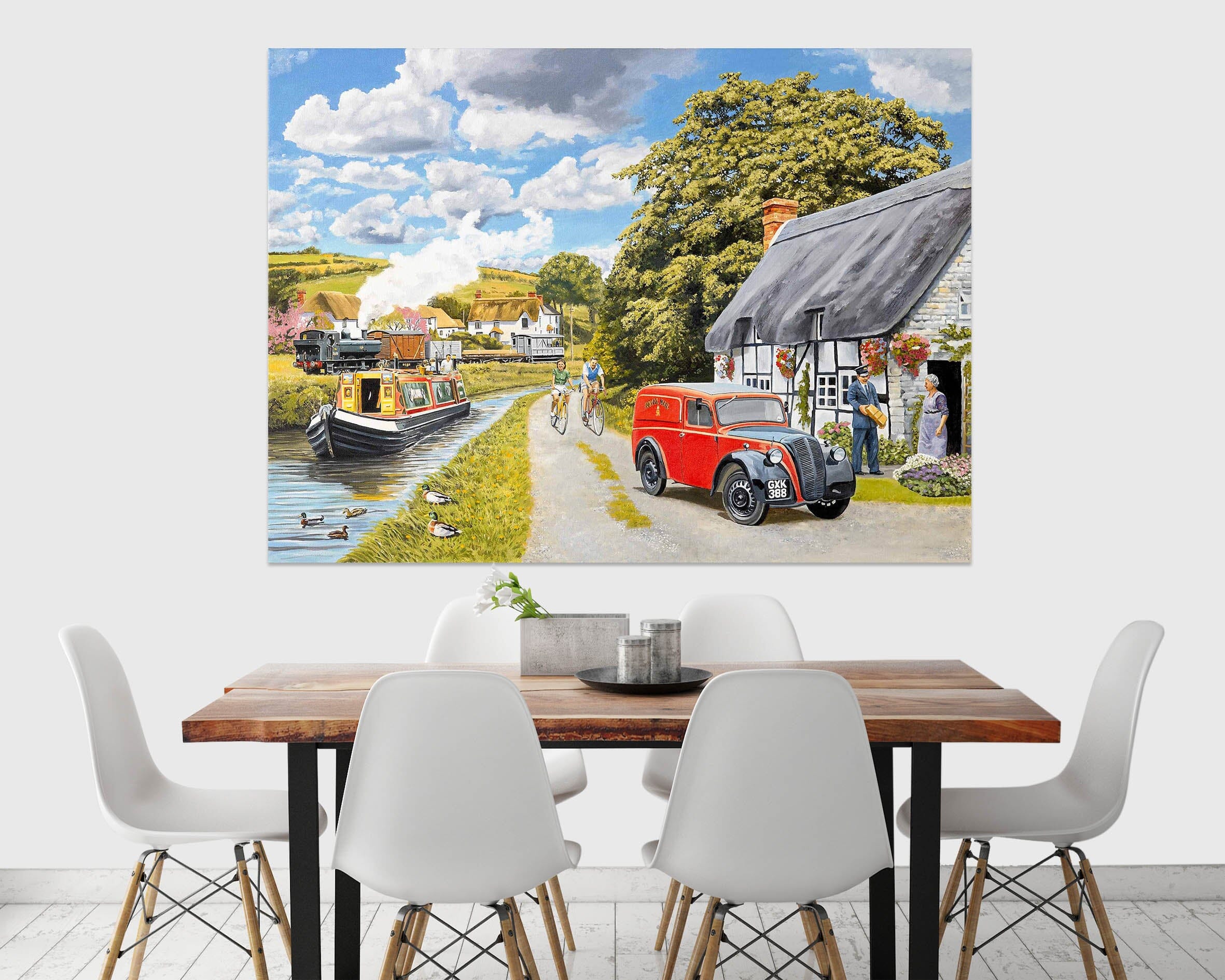 3D Parcel For Canal Cottage 054 Trevor Mitchell Wall Sticker Wallpaper AJ Wallpaper 2 