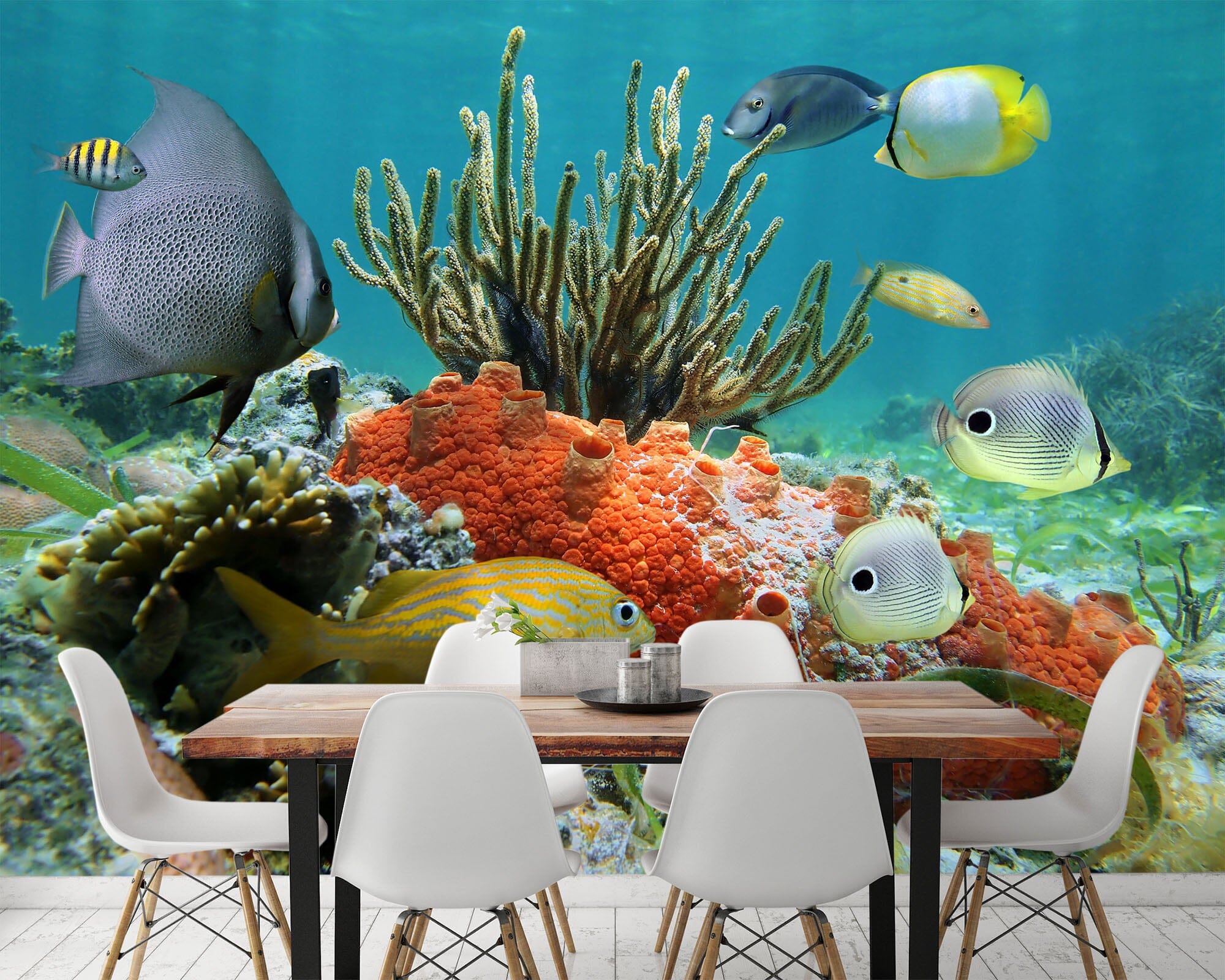 3D Seaweed Fish 403 Wall Murals Wallpaper AJ Wallpaper 2 