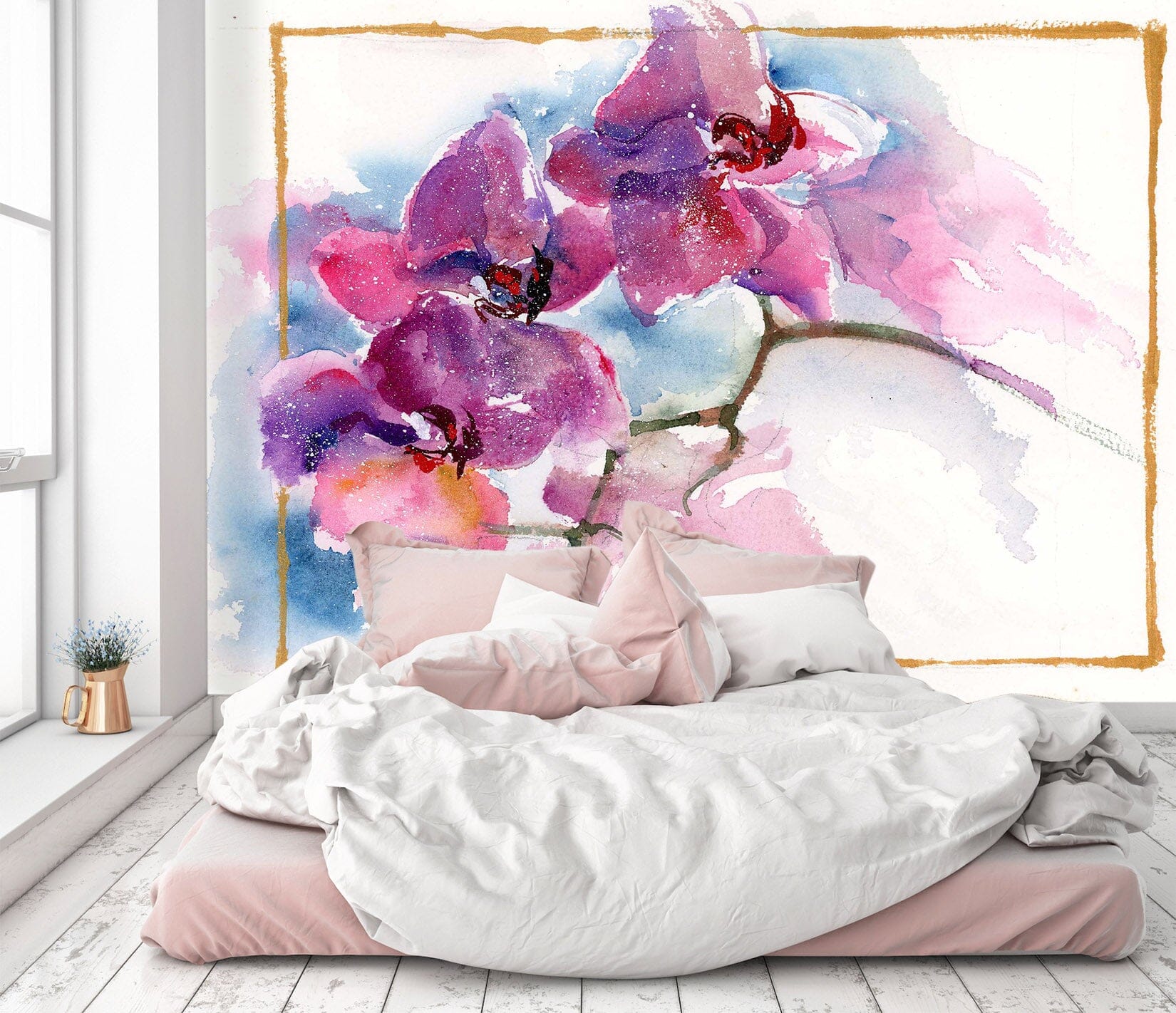 3D Colored Peach 1407 Anne Farrall Doyle Wall Mural Wall Murals Wallpaper AJ Wallpaper 2 