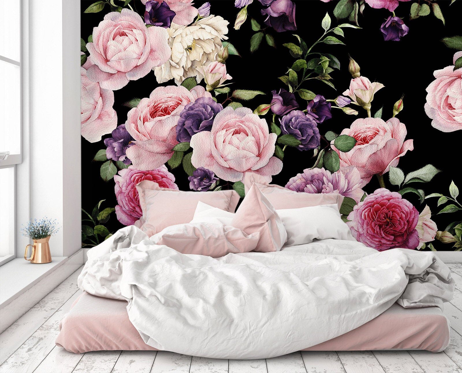 3D Hand Painted Flower 042 Wall Murals Wallpaper AJ Wallpaper 2 