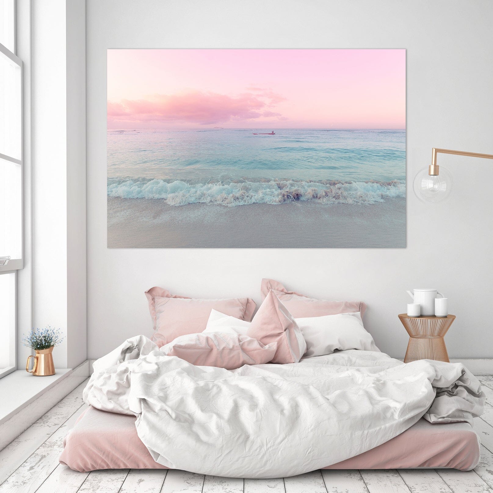 3D Pink Sky 017 Noirblanc777 Wall Sticker Wallpaper AJ Wallpaper 2 