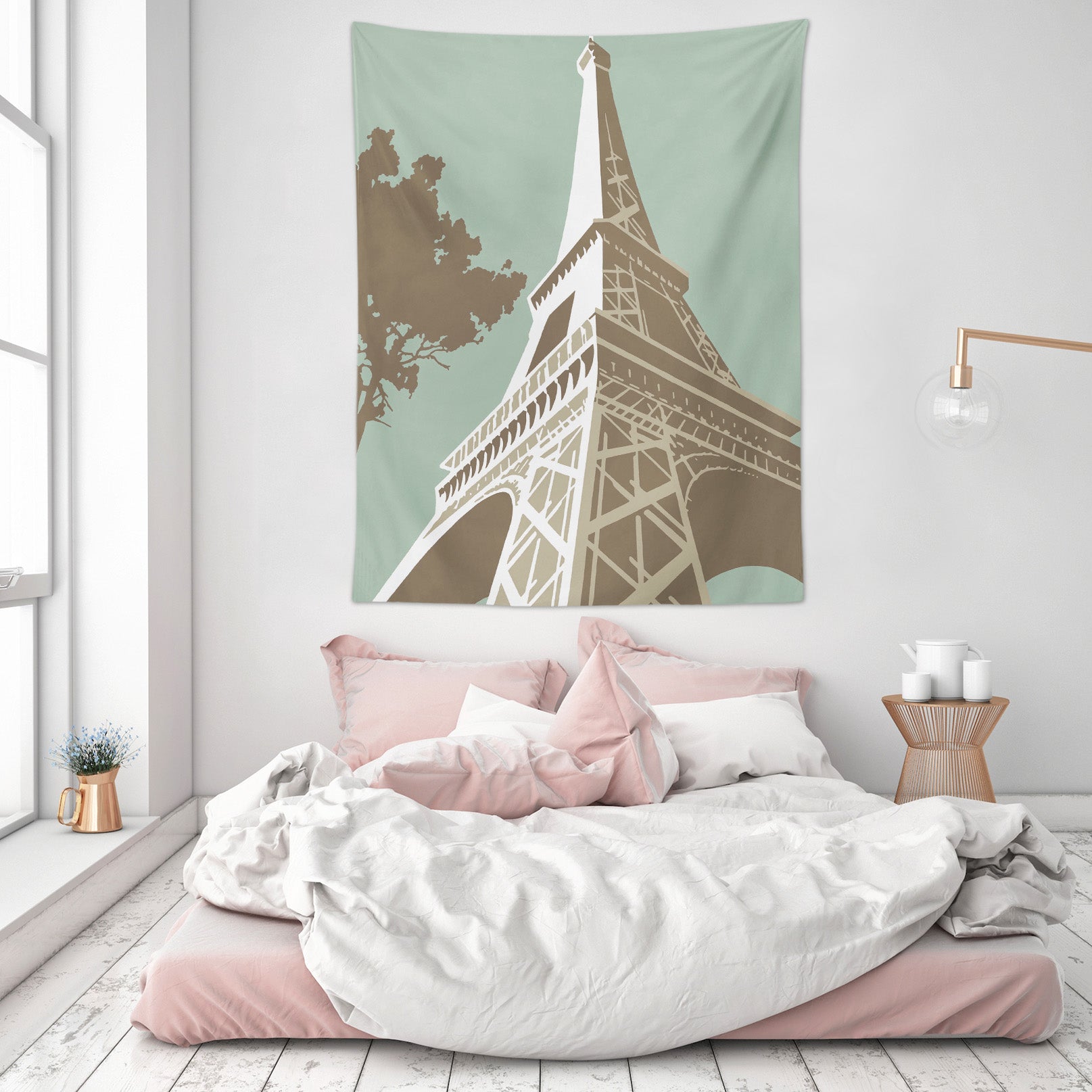 3D Eiffel Tower 5338 Steve Read Tapestry Hanging Cloth Hang