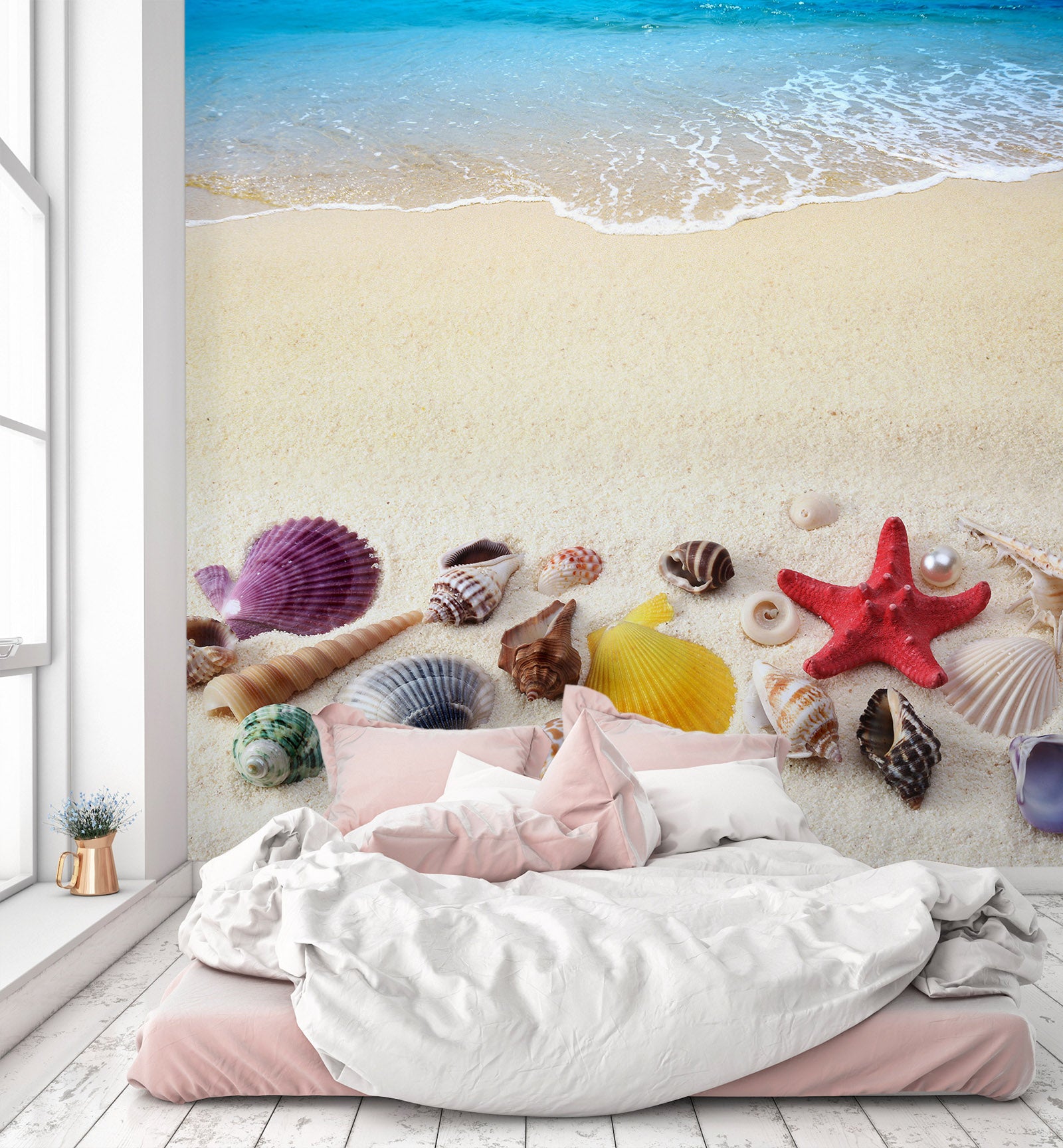 3D Beach Starfish Shell 58195 Wall Murals