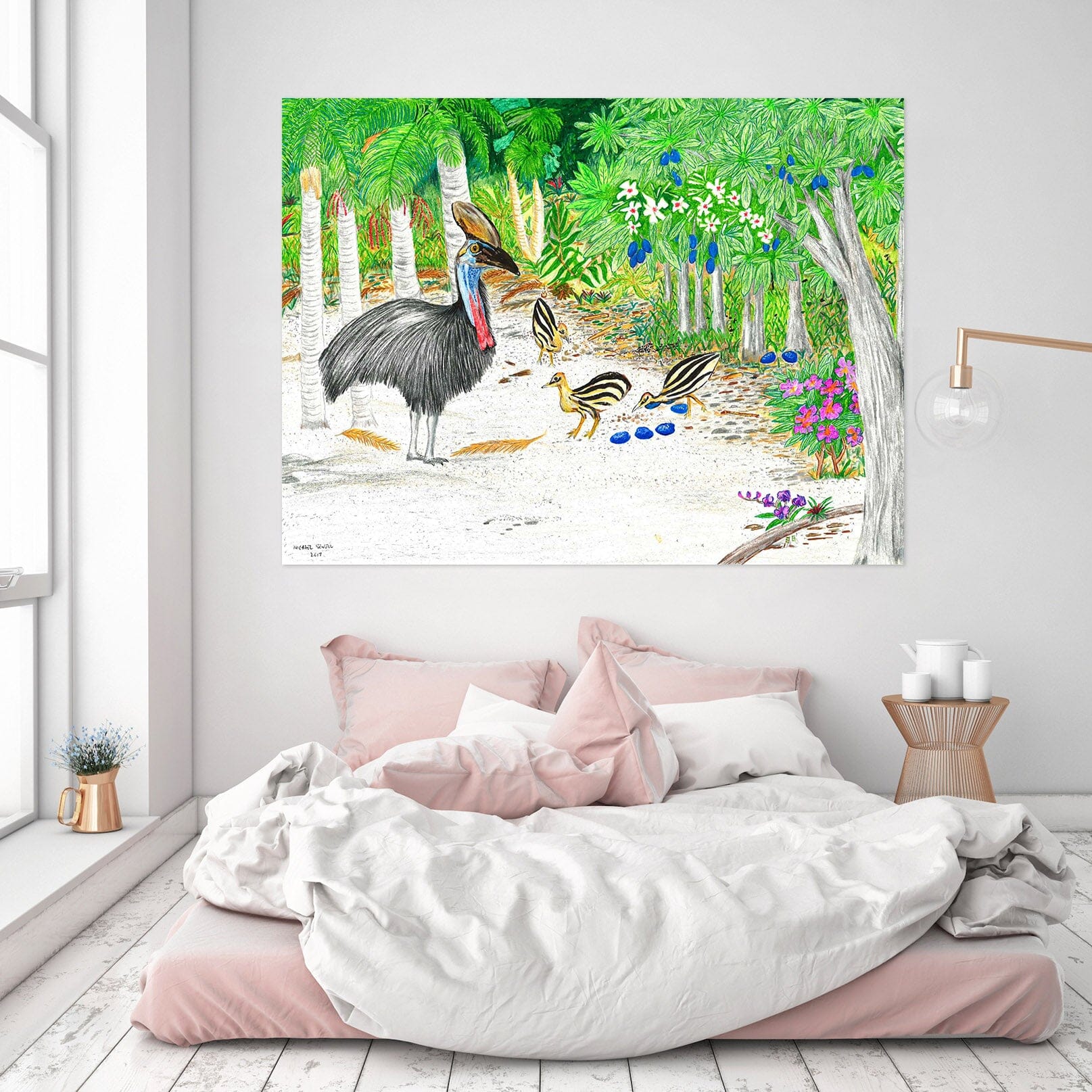 3D Forest Bird 013 Michael Sewell Wall Sticker Wallpaper AJ Wallpaper 2 