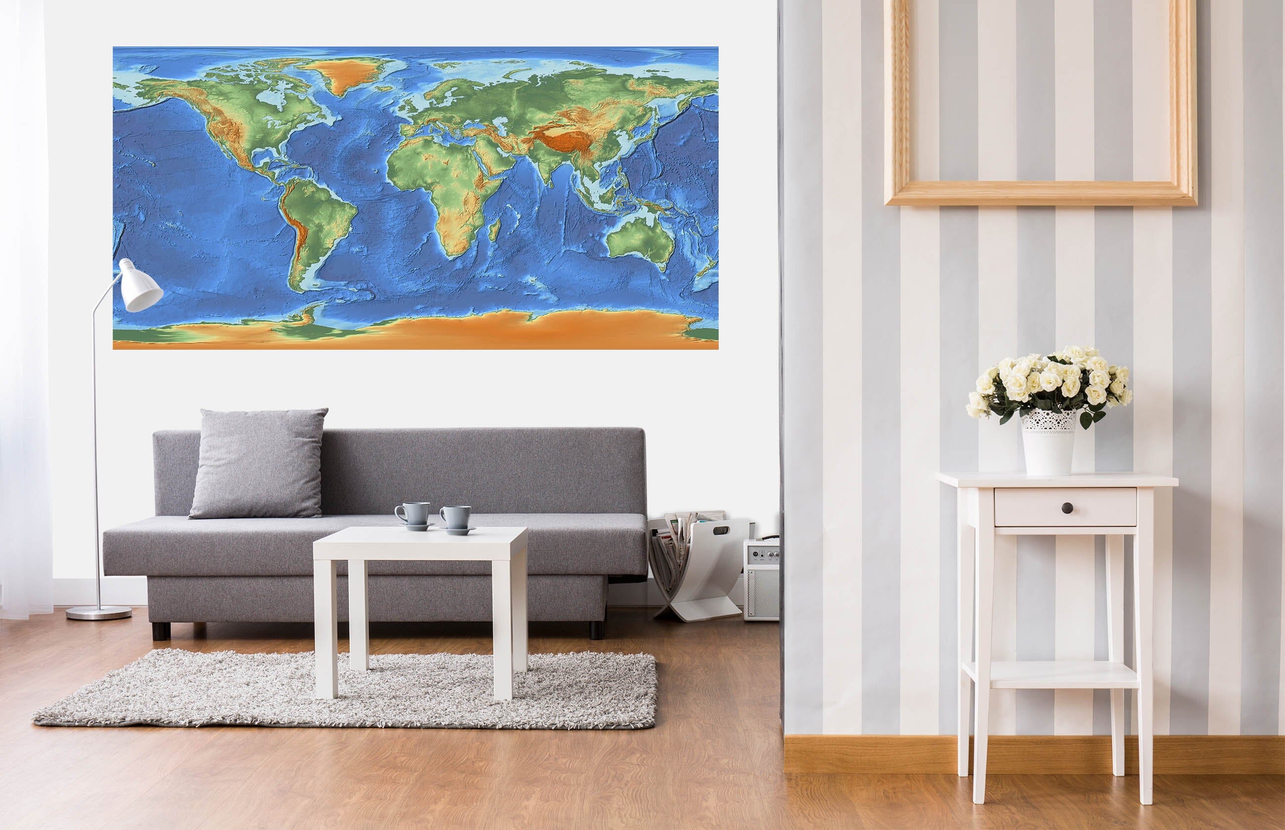 3D Color Island 130 World Map Wall Sticker Wallpaper AJ Wallpaper 2 