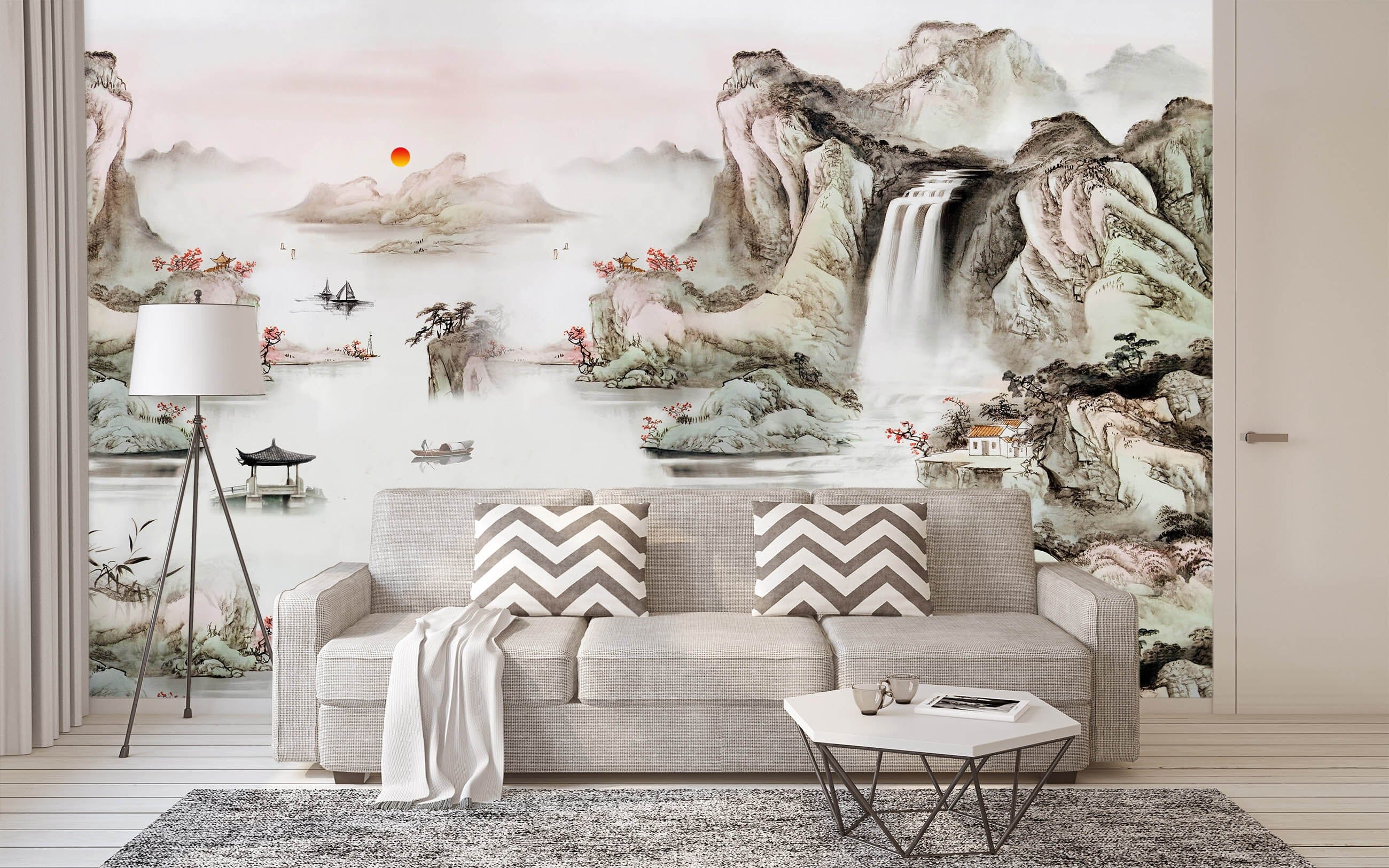 3D Alpine River 1464 Wall Murals Wallpaper AJ Wallpaper 2 