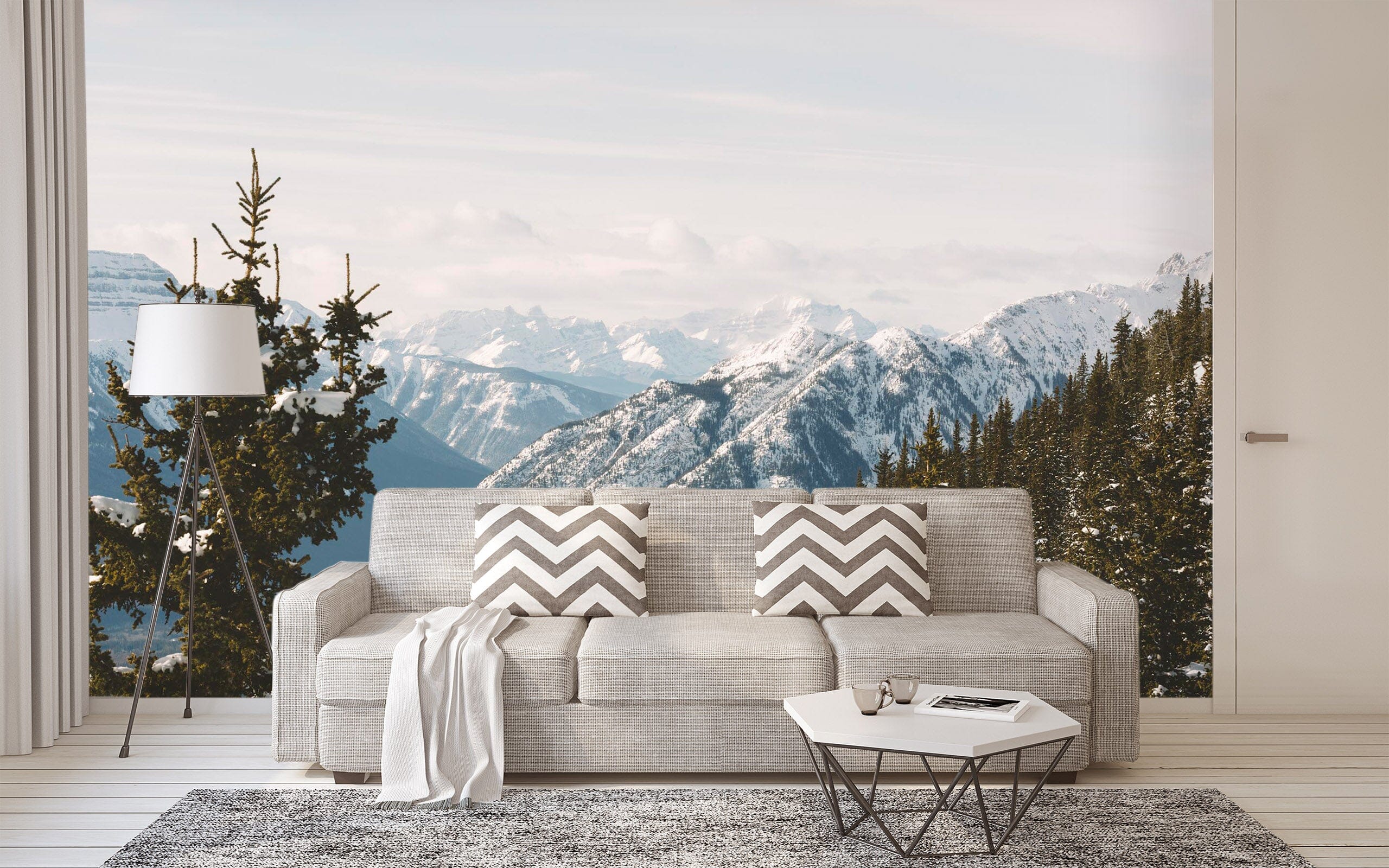 3D Snow Mountain Forest 84 Wall Murals Wallpaper AJ Wallpaper 2 