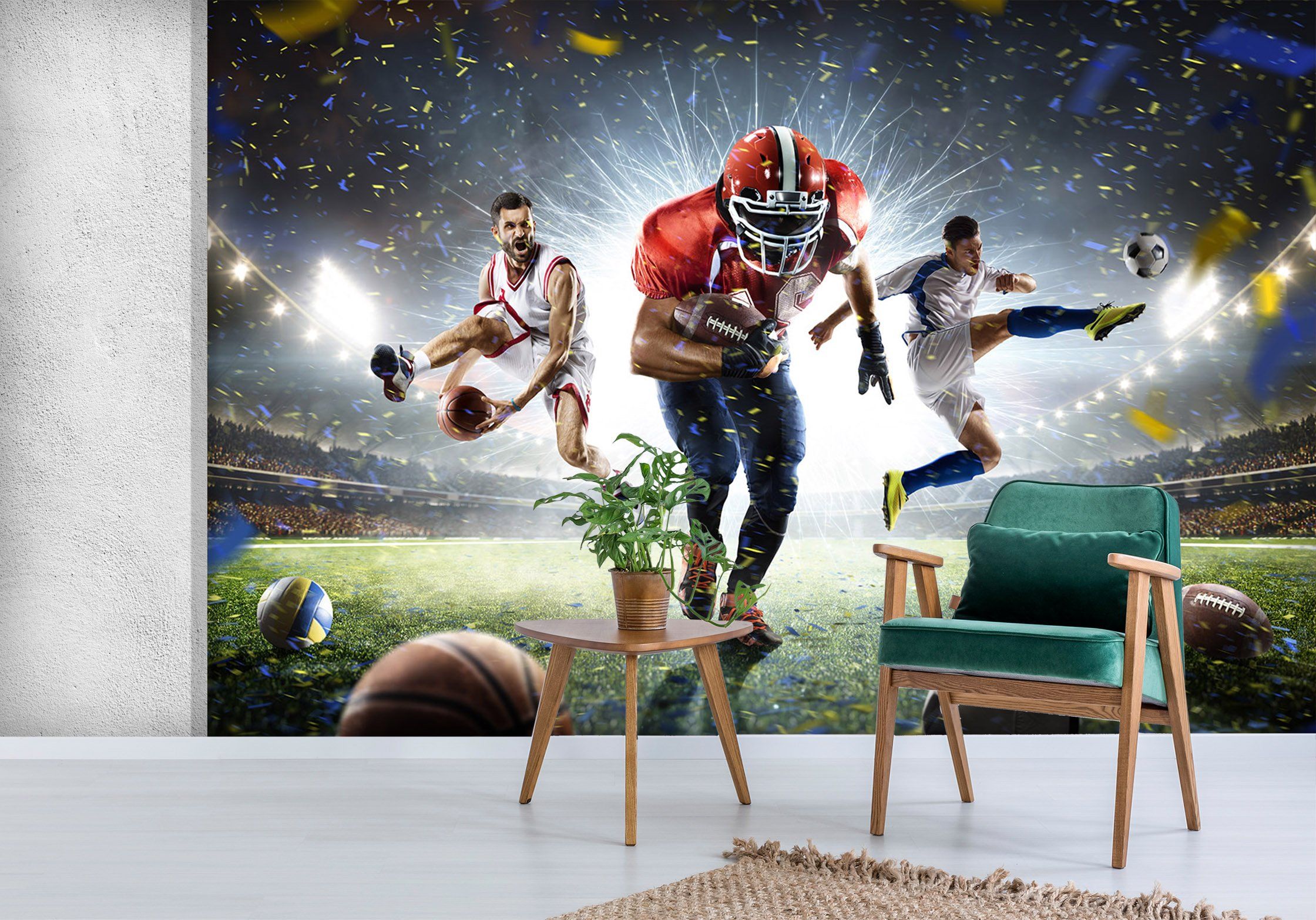 3D Athlete Kicking The Ball 659 Wallpaper AJ Wallpaper 2 