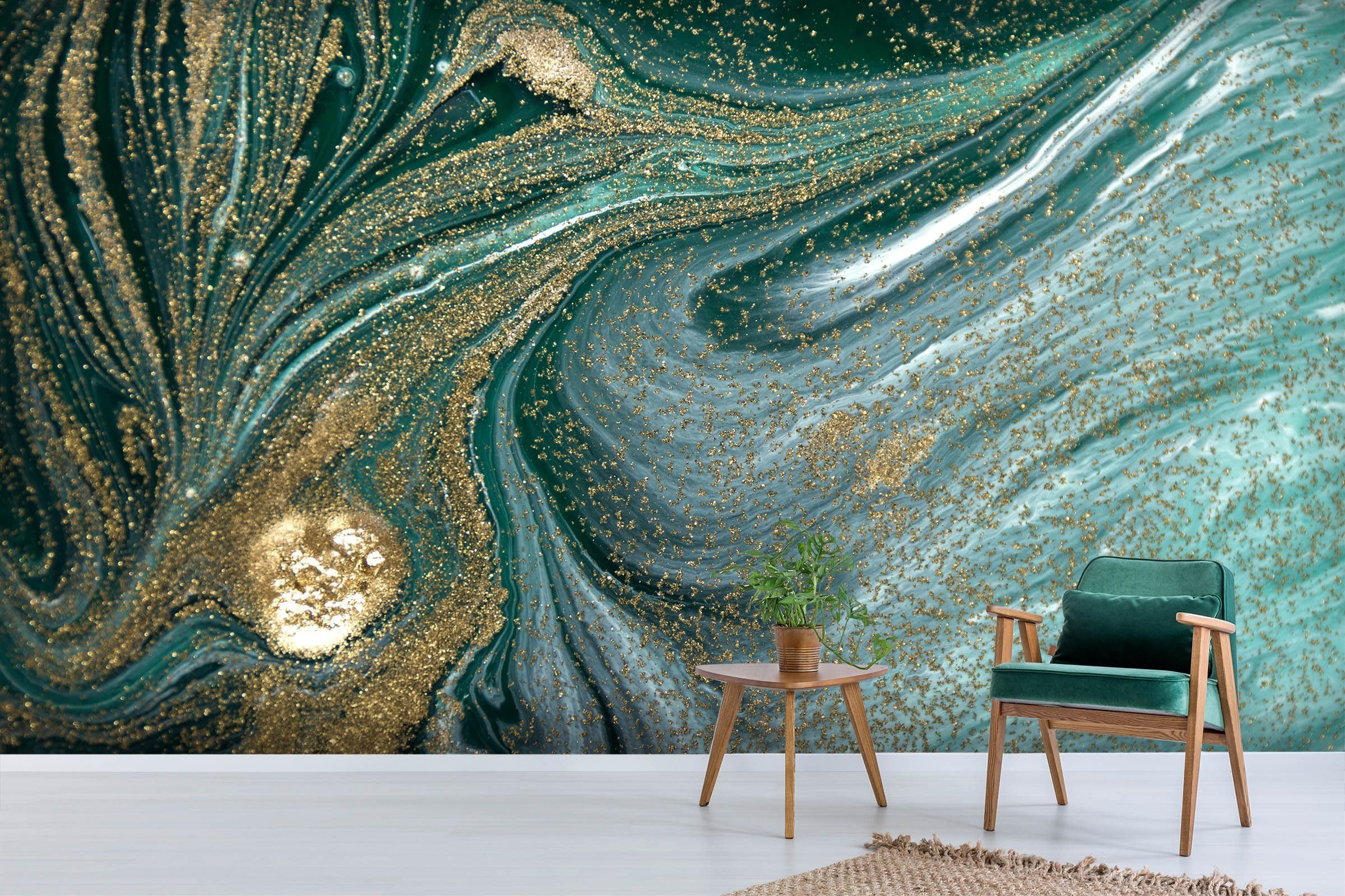3D Abstract Gold Powder 58 Wallpaper AJ Wallpaper 