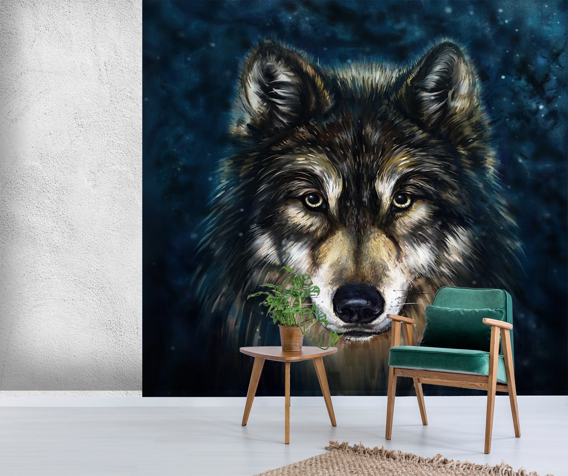 3D Beast Wolf 327 Wall Murals