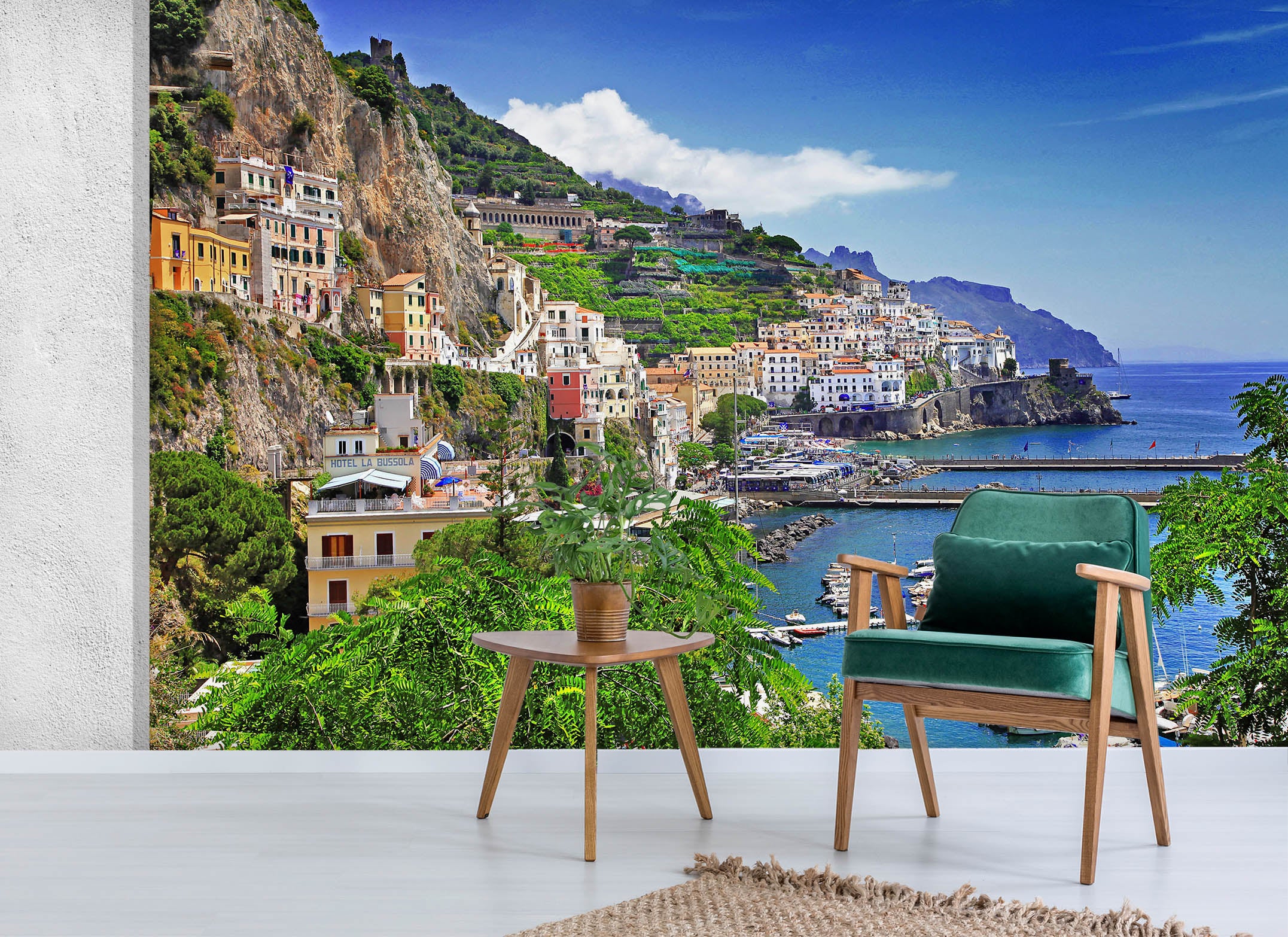 3D Sea Town 1116 Wall Murals