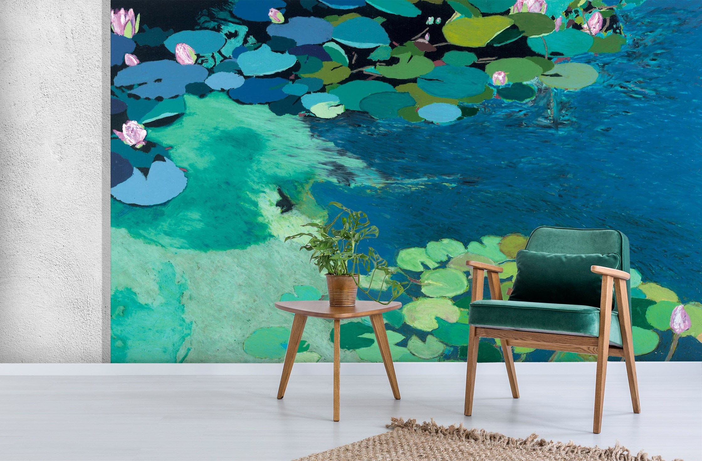 3D Lotus Pond 218 Allan P. Friedlander Wall Mural Wall Murals Wallpaper AJ Wallpaper 2 
