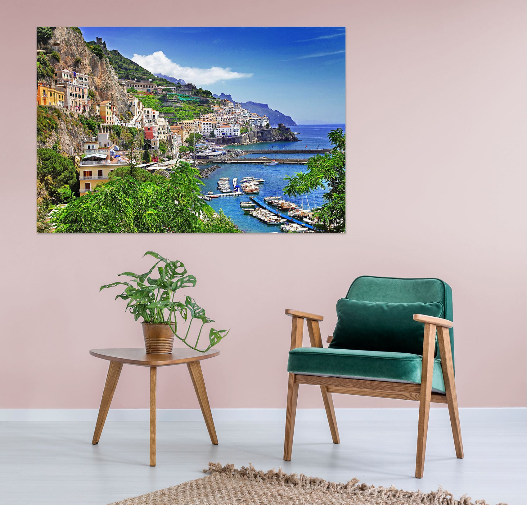3D Seaside Town 1074 Wall Sticker