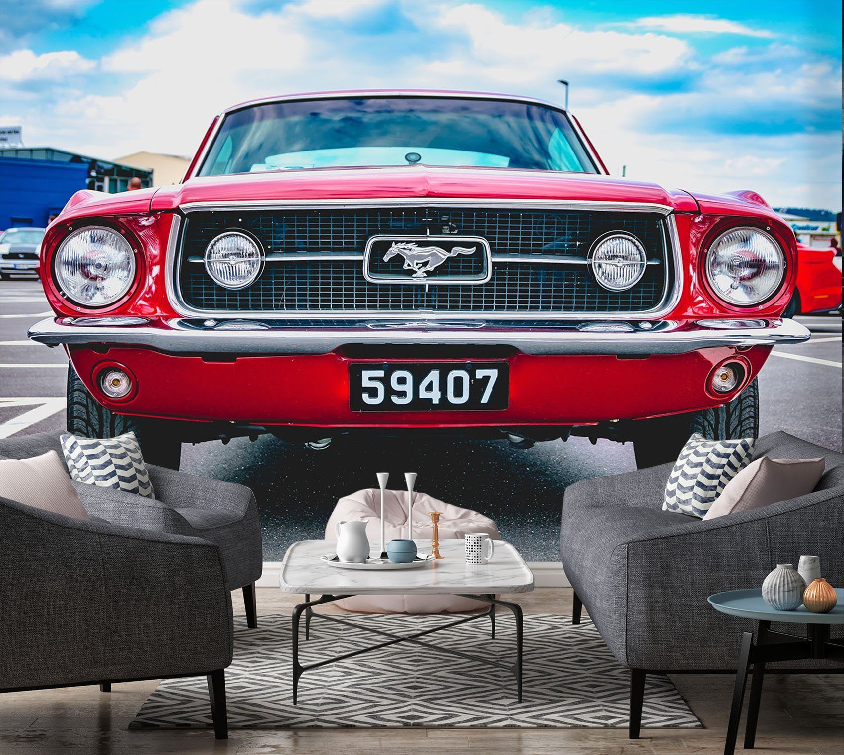 3D Atuo Sky 912 Vehicle Wall Murals Wallpaper AJ Wallpaper 2 