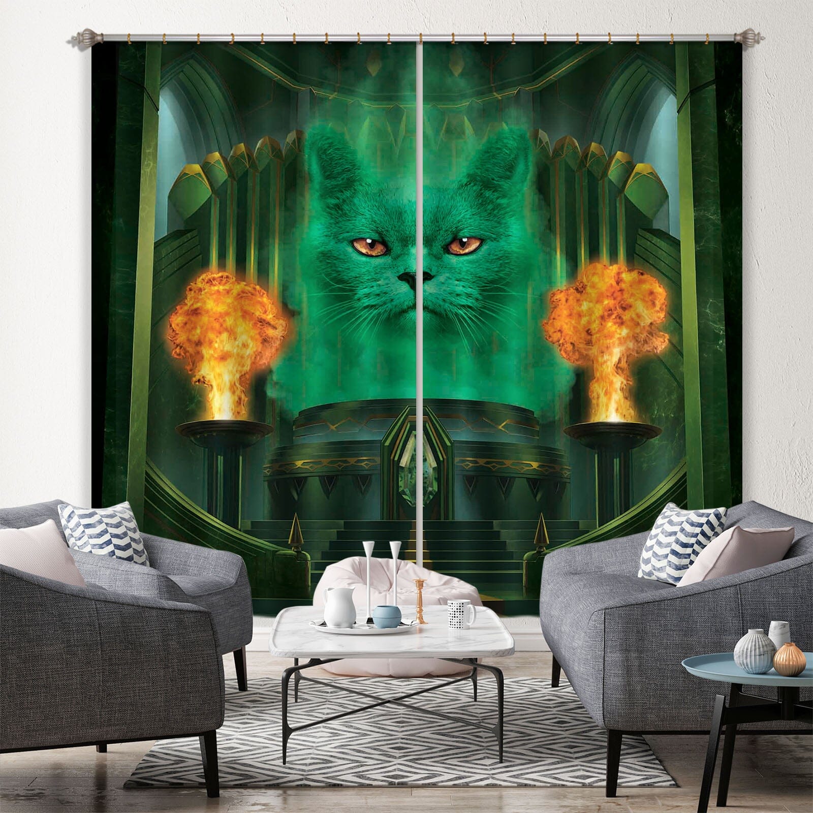 3D WISP Cat 017 Vincent Hie Curtain Curtains Drapes Curtains AJ Creativity Home 